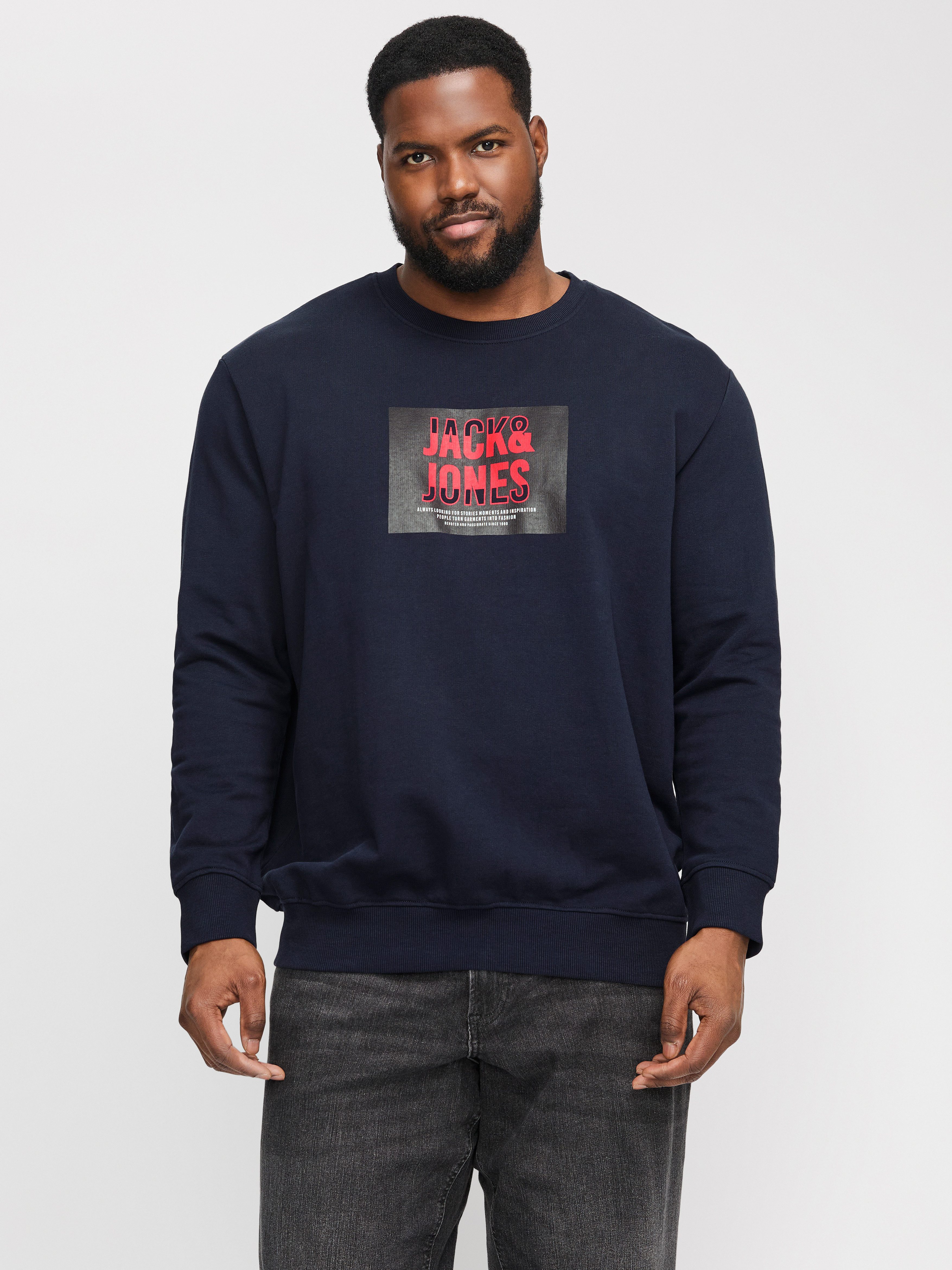 Jack & Jones PlusSize Sweatshirt JJHUDSON SWEAT CREW NECK PLS