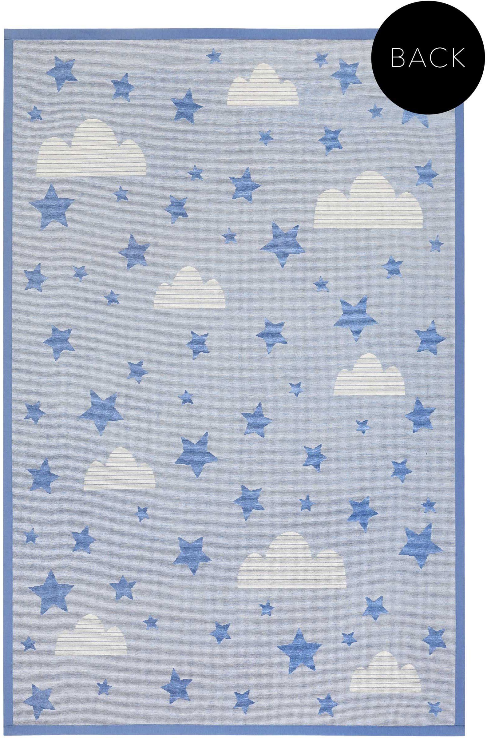 Esprit Kindervloerkleed Whale Buddy ESP-005 Tweezijdig te gebruiken kleed, diermotief of sterrenhemel, kinderkamer