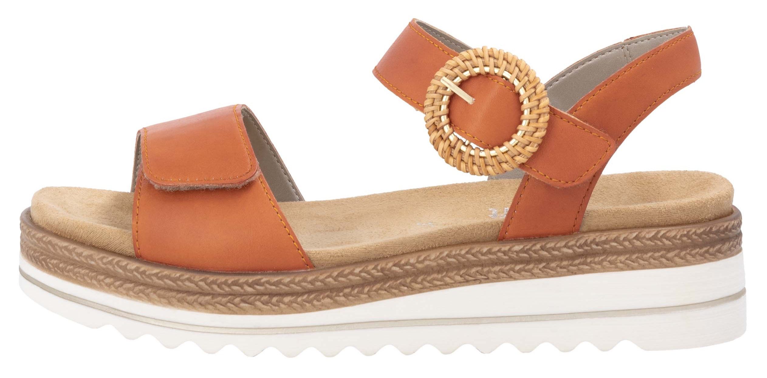 Remonte Sleehaksandaaltjes , zomerschoen, sandalen met bandjes en praktische klittenbandsluitingen