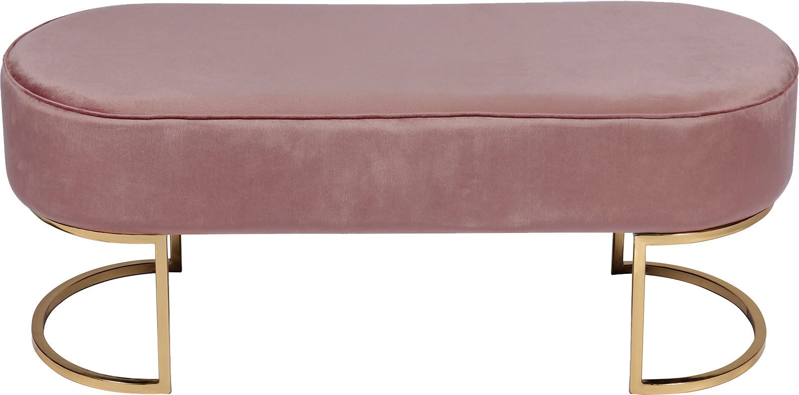 Kayoom Zitbank Pera 225, elegante uitstraling door goudkleurige frame, comfortabele bekleding (1 stuk)