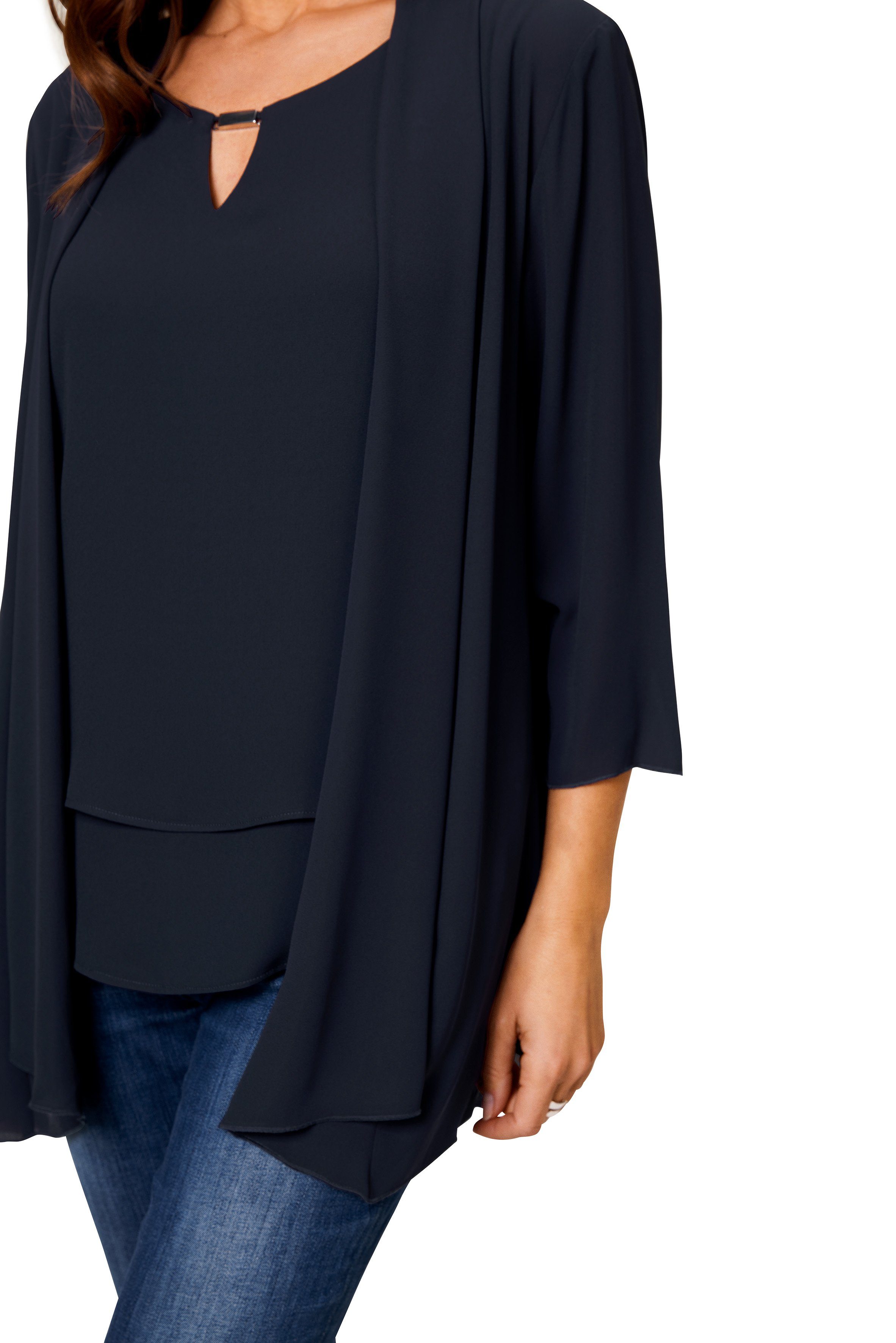 HERMANN LANGE Collection Blouseblazer in semi-transparante kwaliteit