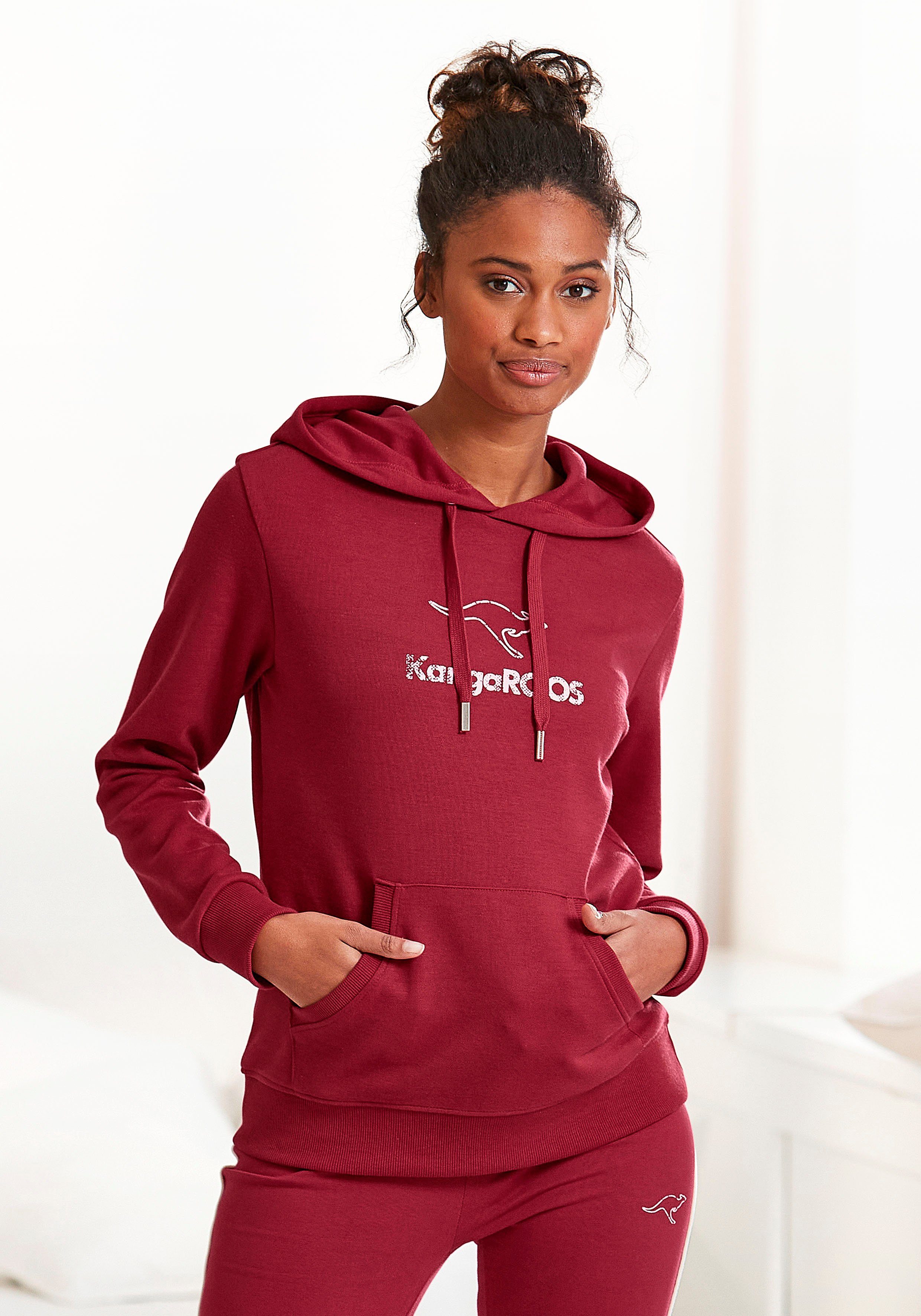 KangaROOS Hoodie met kangoeroezak, loungewear, loungepak