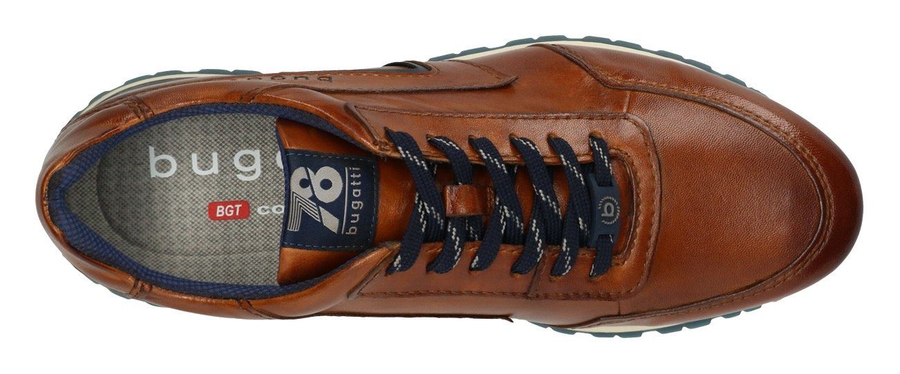 Bugatti Sneakers met zijlogoprent, vrijetijdsschoen, lage schoen, veterschoen