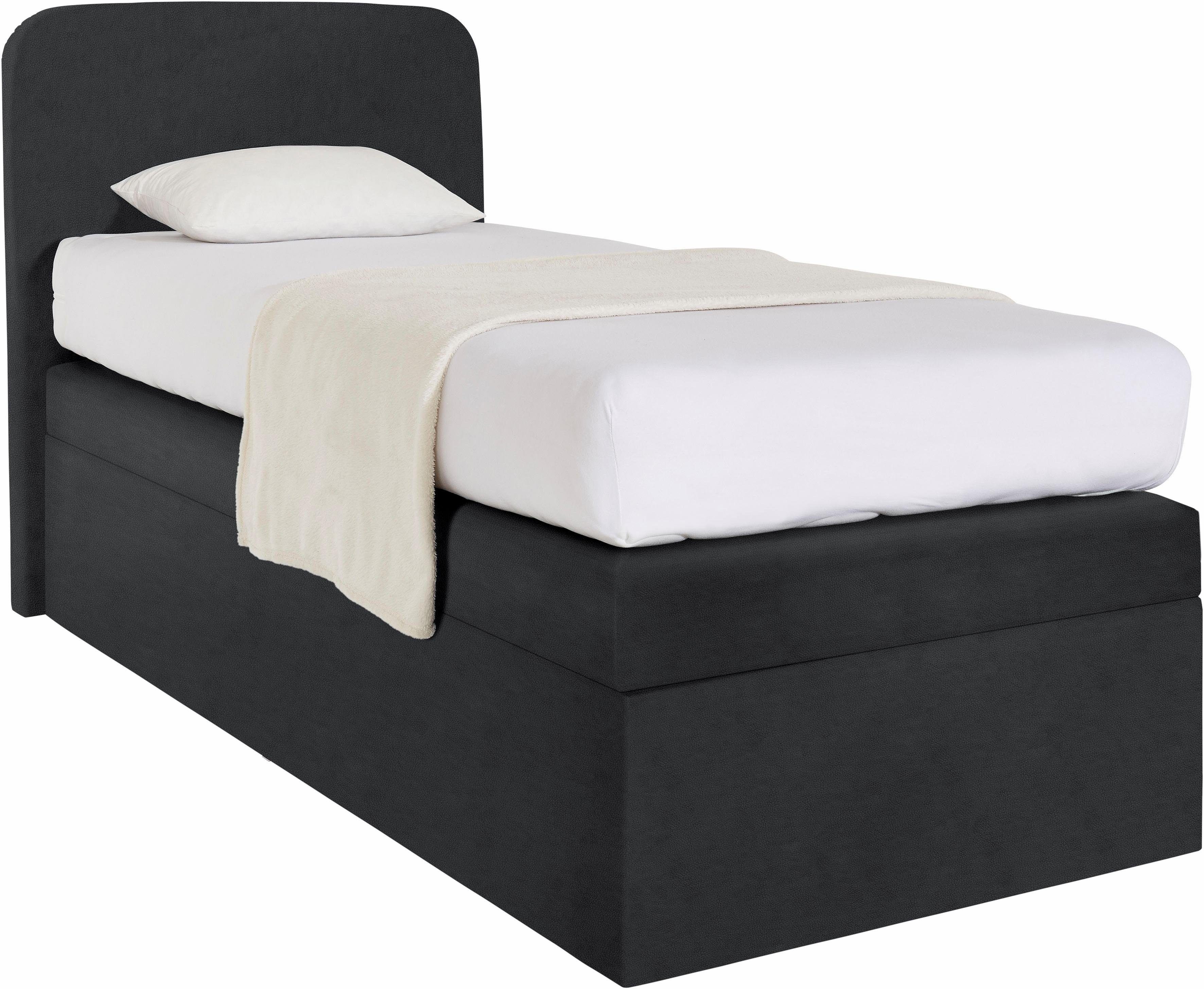 Westfalia Polsterbetten Boxspring naar keuze met bedkist boxsprings maat 105 cm x 212 cm zwart