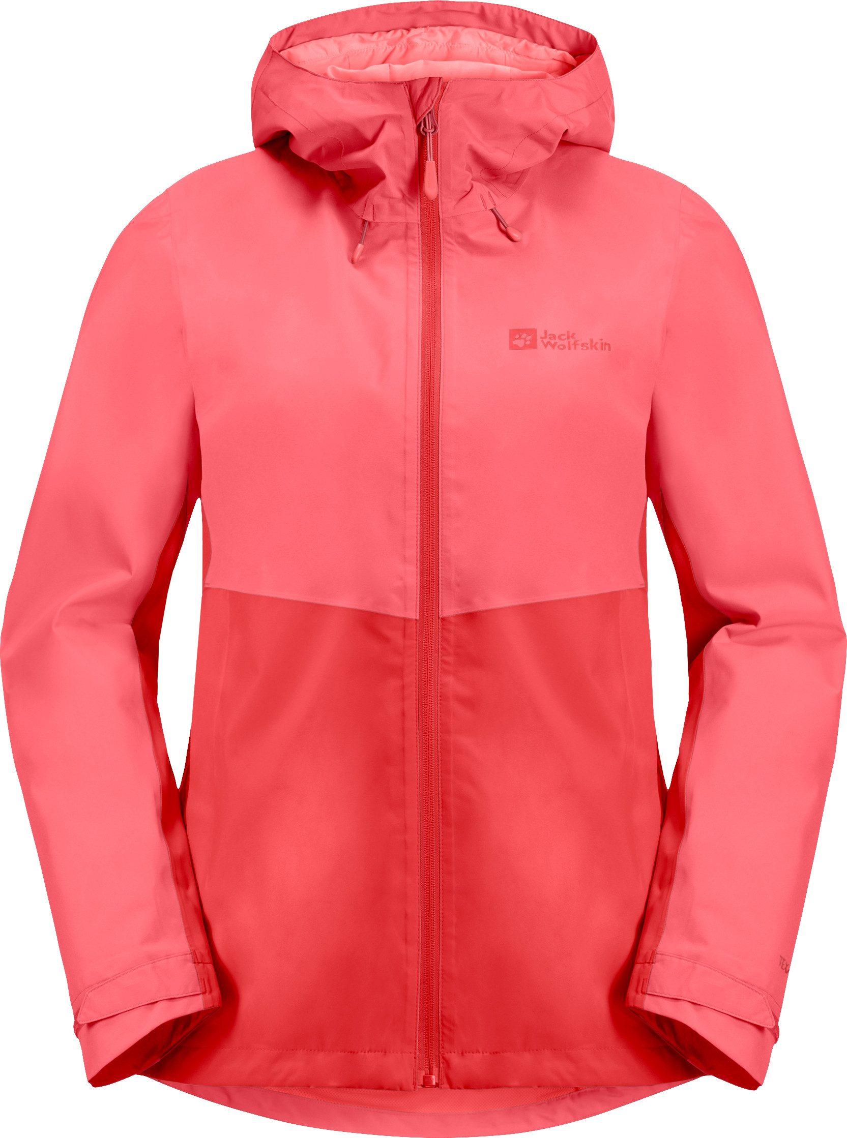 Jack Wolfskin Functioneel jack WEILTAL 2L JKT W Capuchon: vast verbonden met de jas