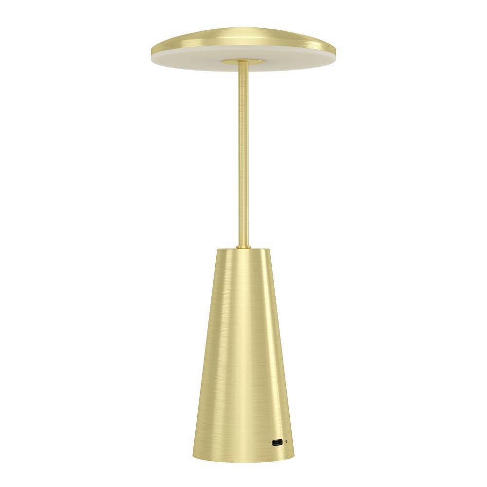 EGLO Tafellamp Piccola dimmbare nachttafellamp, metaal in messing, lamp voor balkon, ip54 (1 stuk)