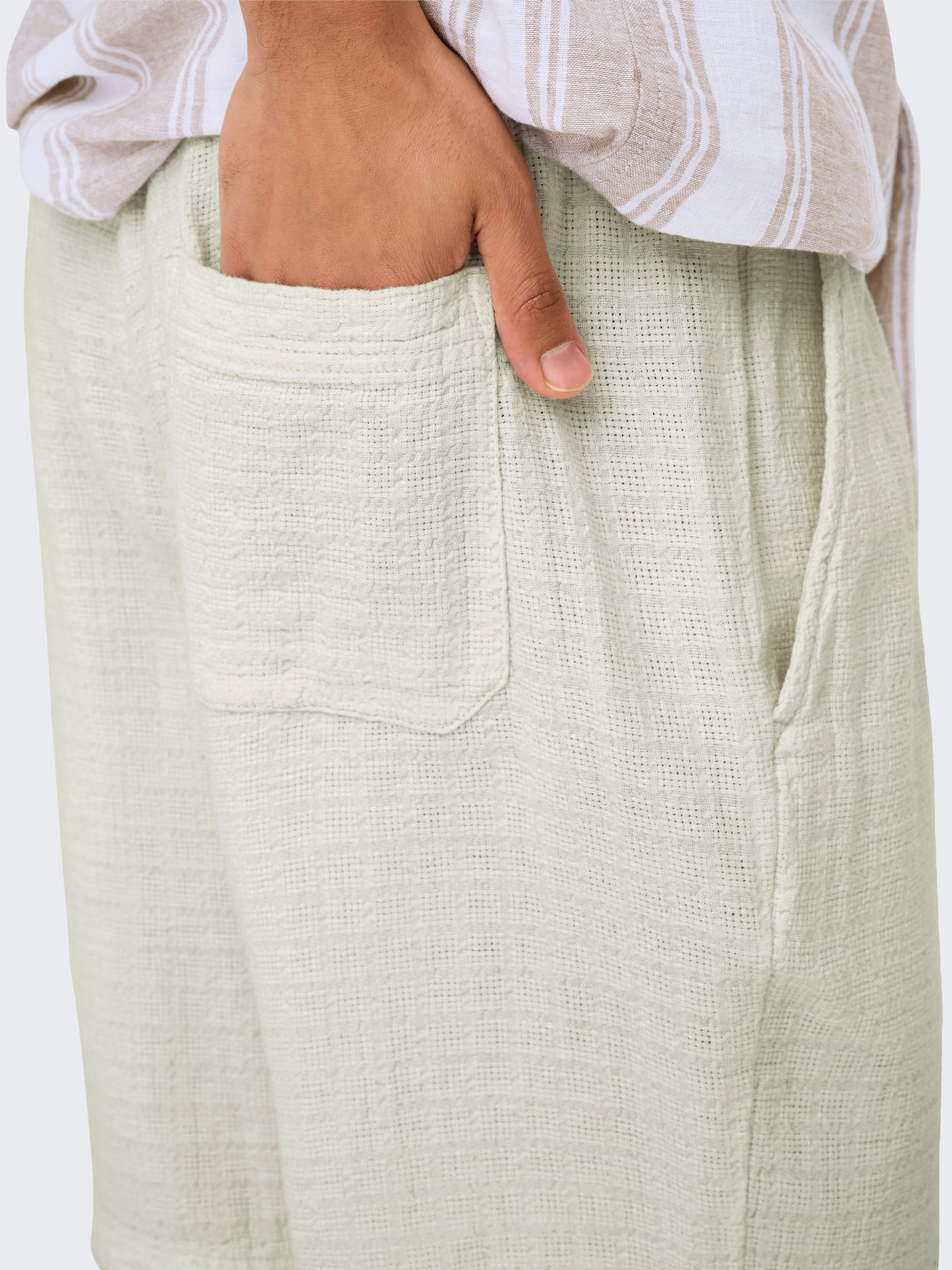 ONLY & SONS Short ONSTEL LINEN LATHAM 0257 SHORTS