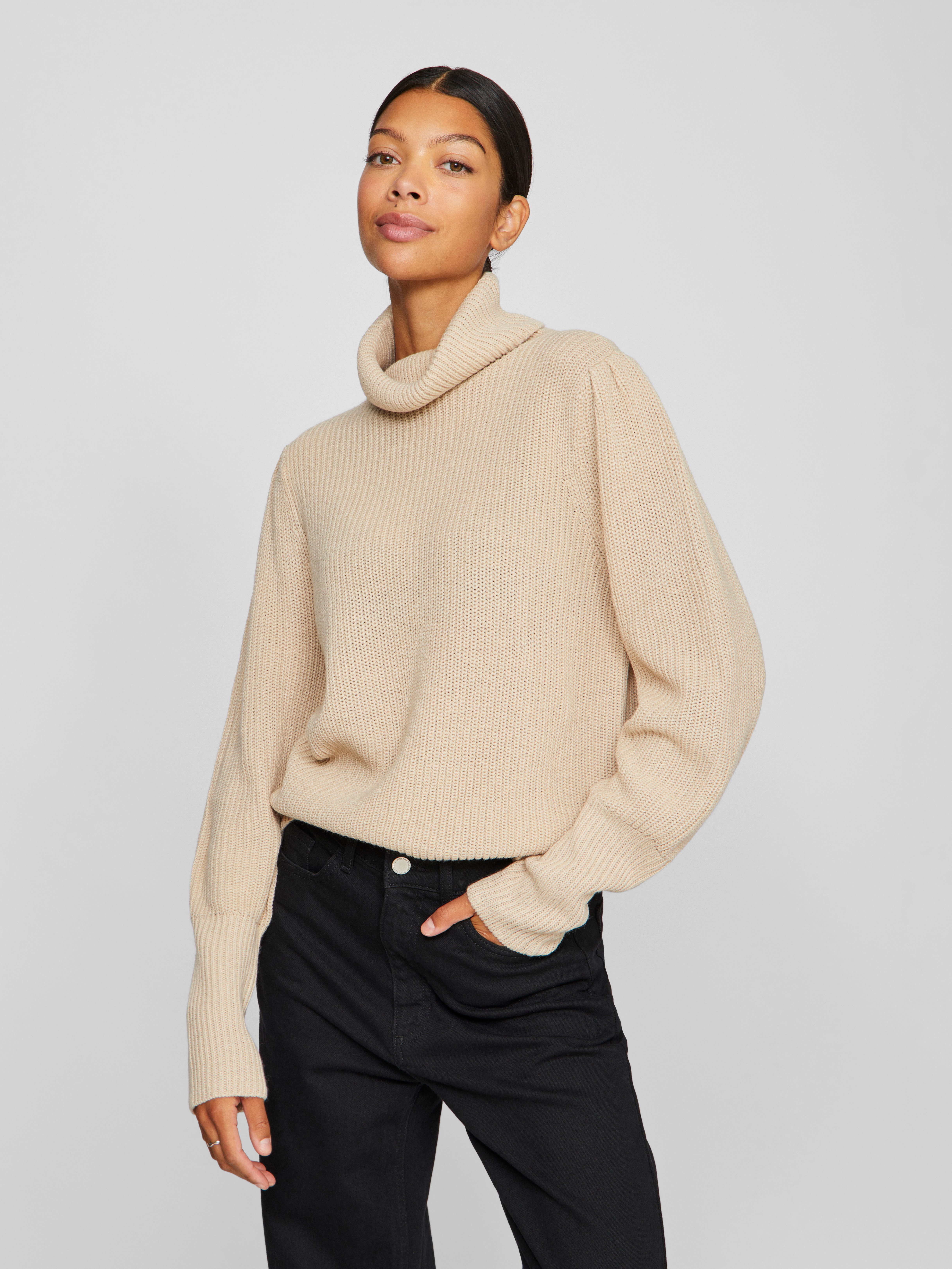 Vila Coltrui VILOU NEW ROLLNECK L/S KNIT TOP - NOOS