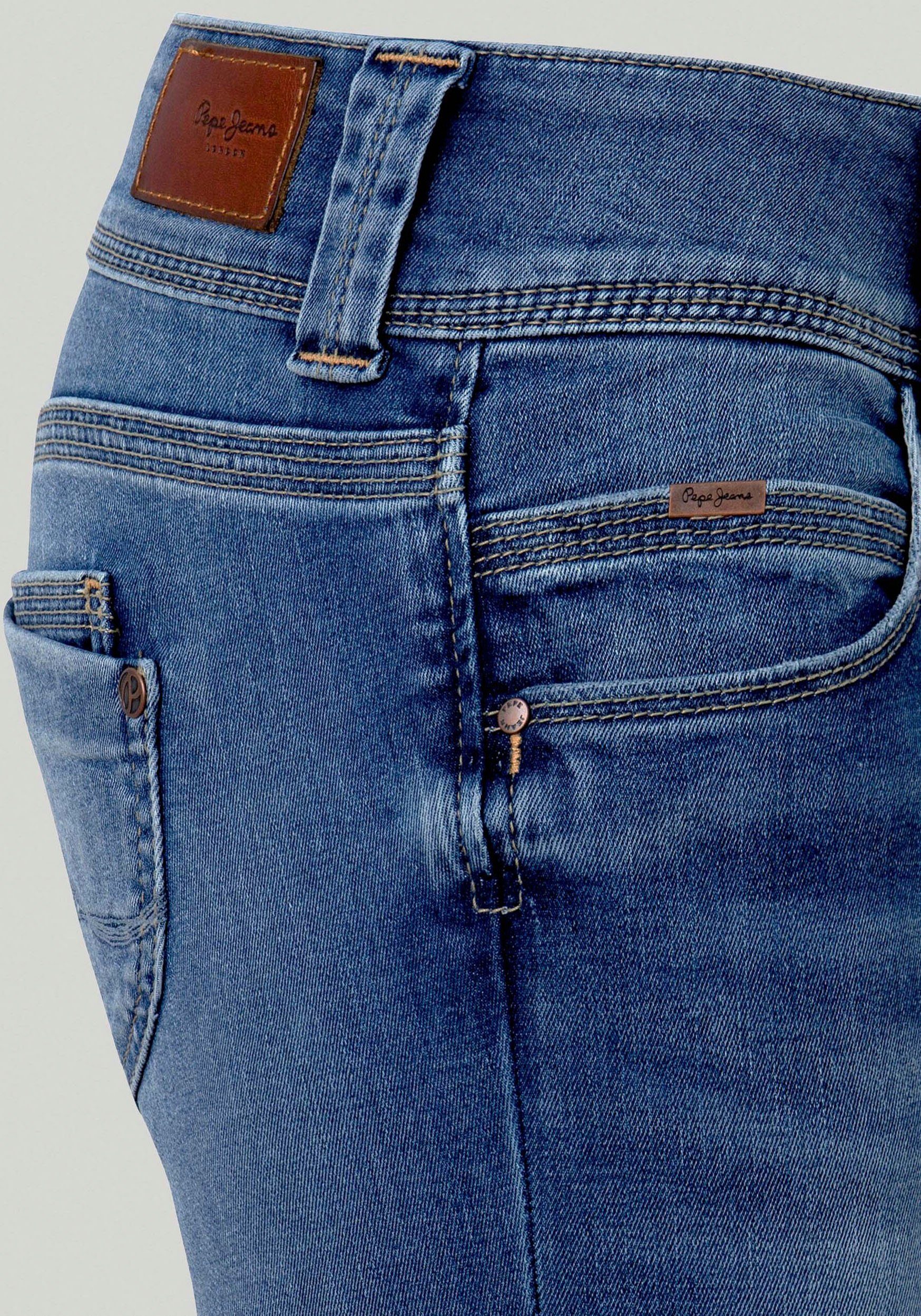 Pepe Jeans Straight jeans VENUS met badge