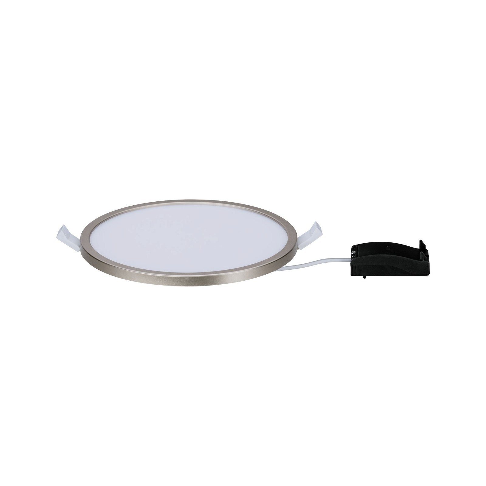 Paulmann Ledinbouwlamp Areo rond 180mm 11W 770lm 3000K mat nikkel 180mm (1 stuk)