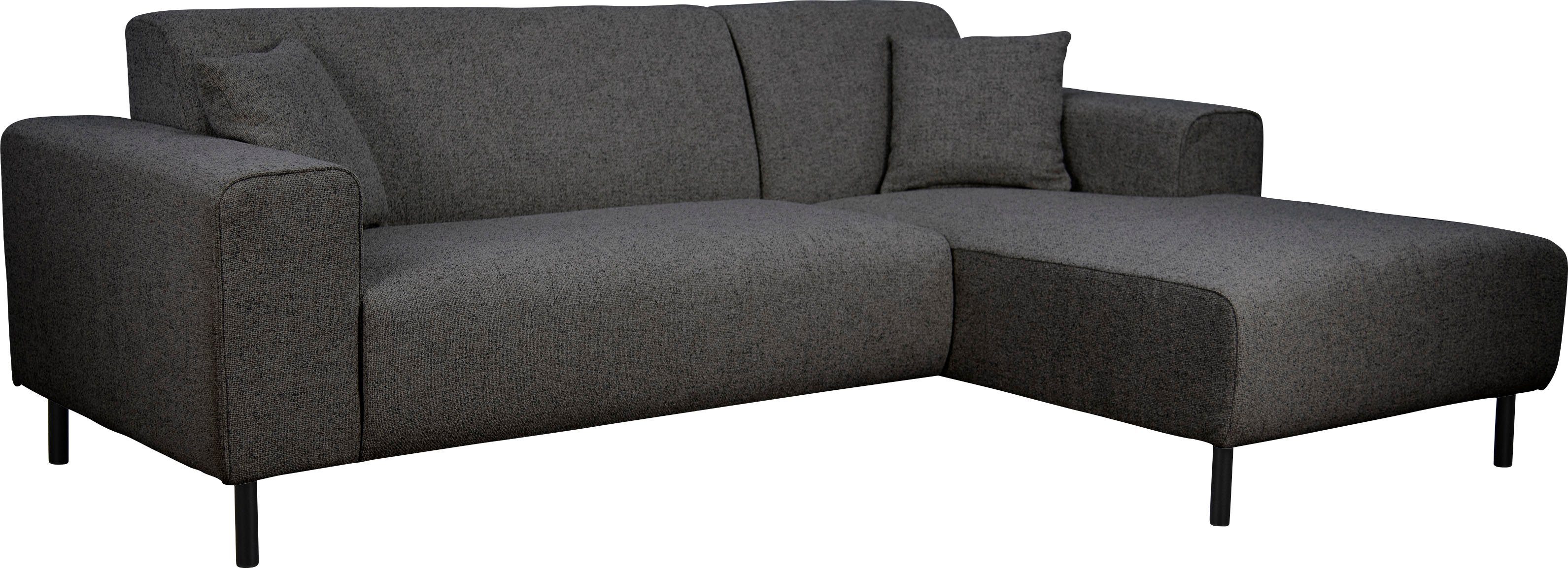 Home affaire Hoekbank ARROS L-vorm met golfondersteuning, afmetingen B/D/H: 235/163/81 cm incl. sierkussens, met recamiere rechts/links bestelbaar, ook in cord