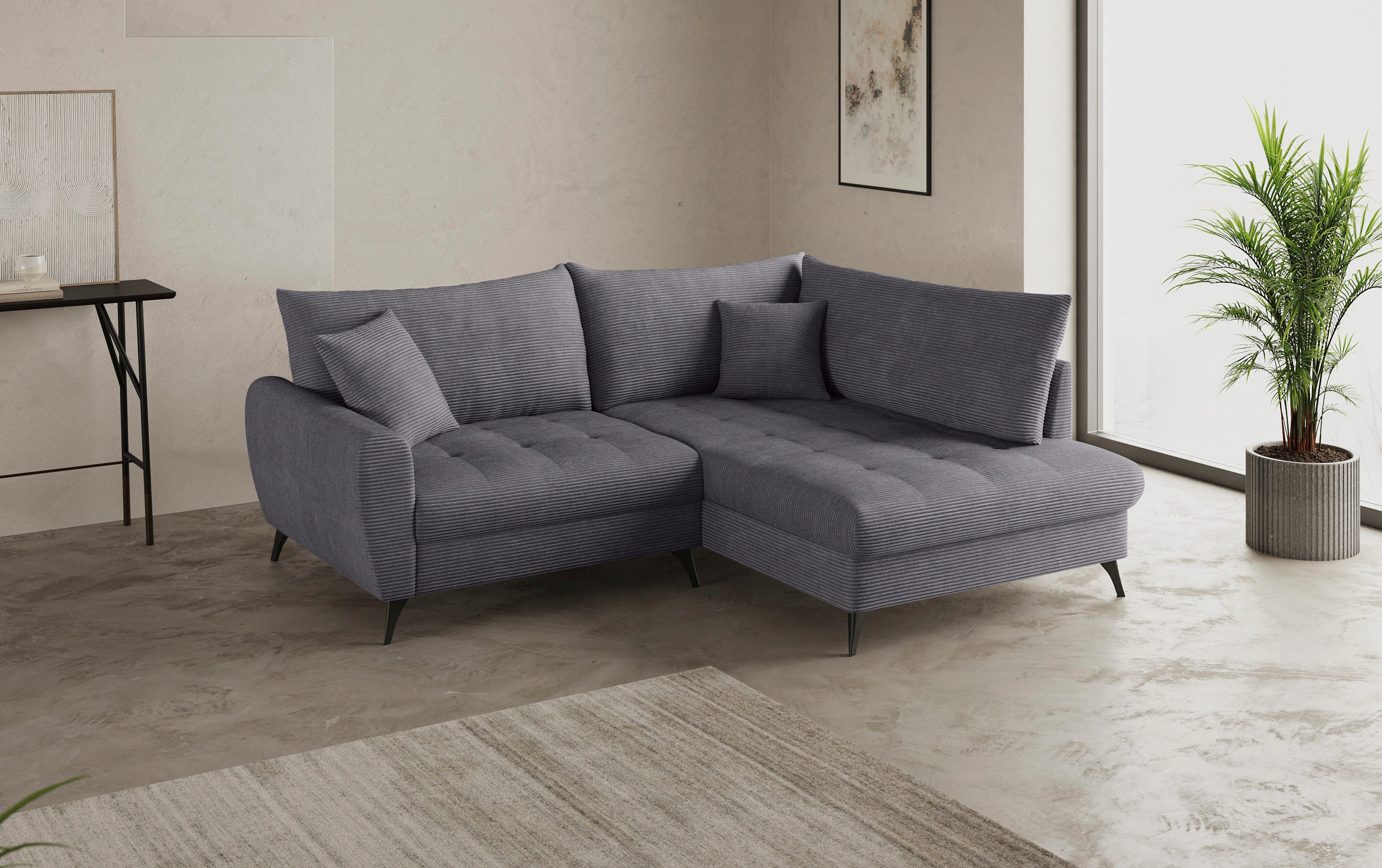 Mr. Couch Hoekbank Blackburn II L-vorm Optioneel met koudschuimvering tot 140 kg belastbaar