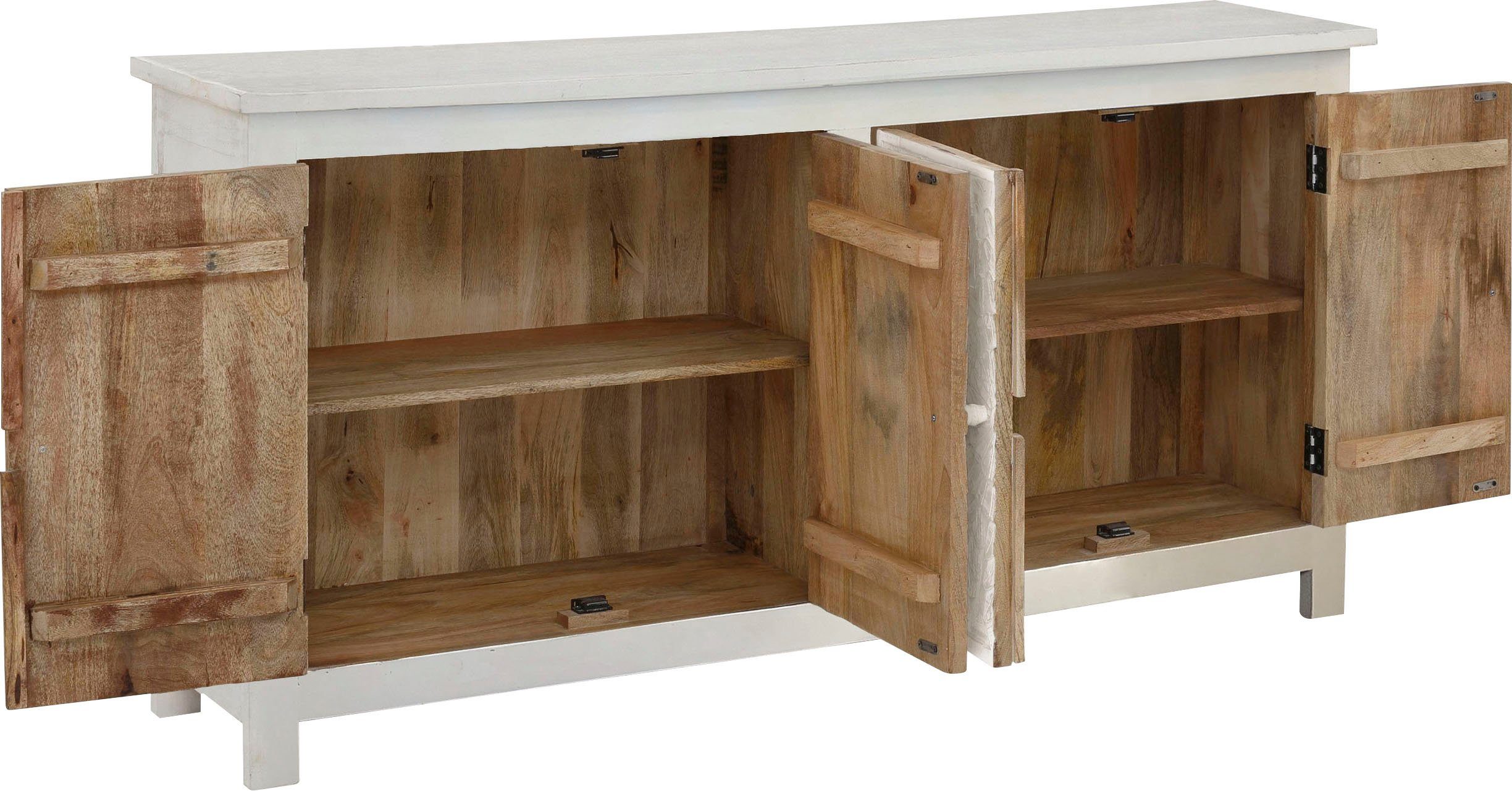 Home affaire Dressoir FENRIS Commode van massief mango hout, breedte 175 cm