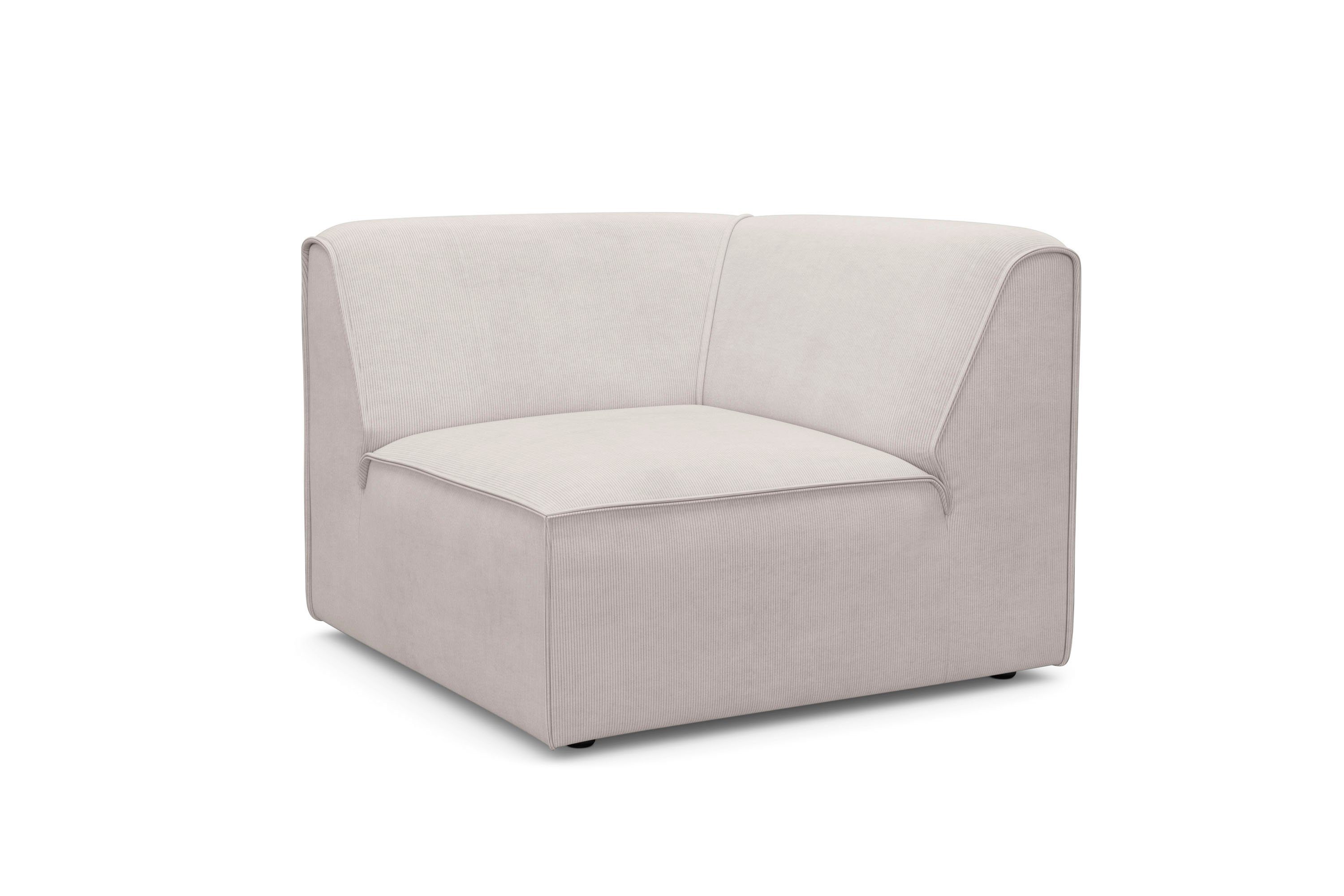 RAUM.ID Bank-hoekelement Merid, sofa-element, afmetingen B/D/H: 97/97/46 cm als module of apart te gebruiken, voor individuele samenstelling