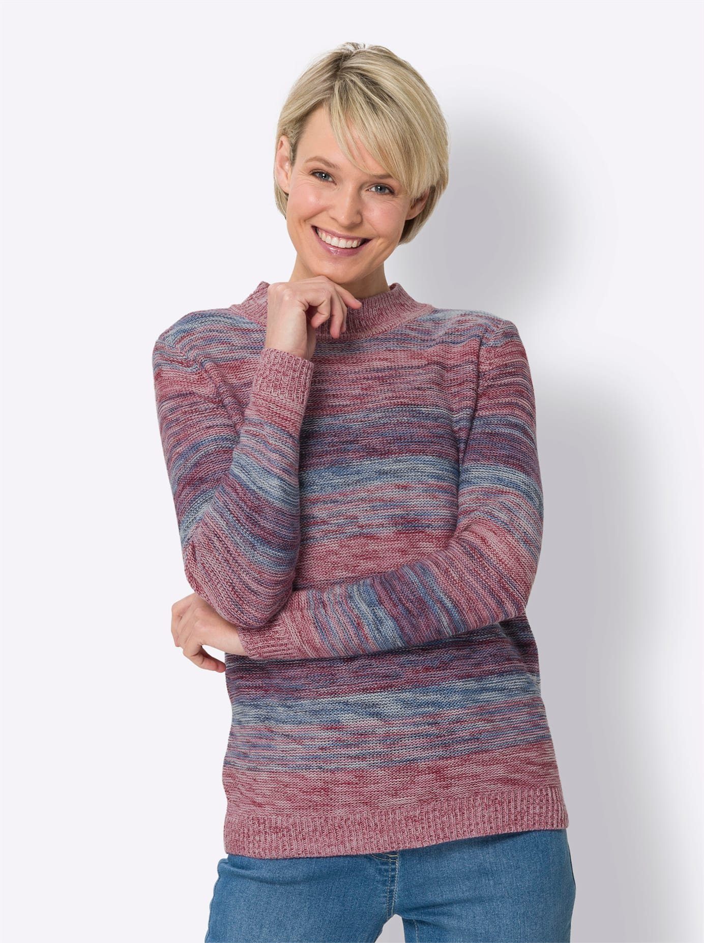 Classic Basics Gebreide Trui met opstaande kraag