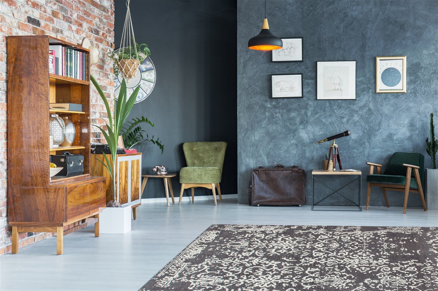 Kayoom Vloerkleed River 130 Jacquard, retro- en vintage-ontwerp, katoen achterkant