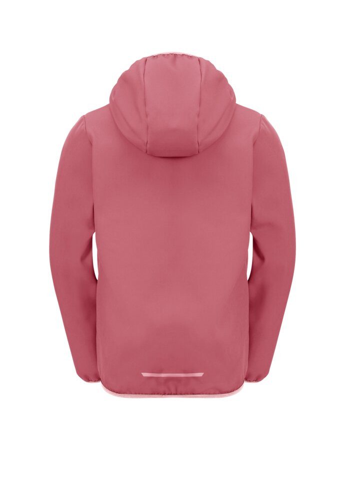 Jack Wolfskin Softshell-jack FOURWINDS JACKET KIDS Capuchon: vast verbonden met de jas