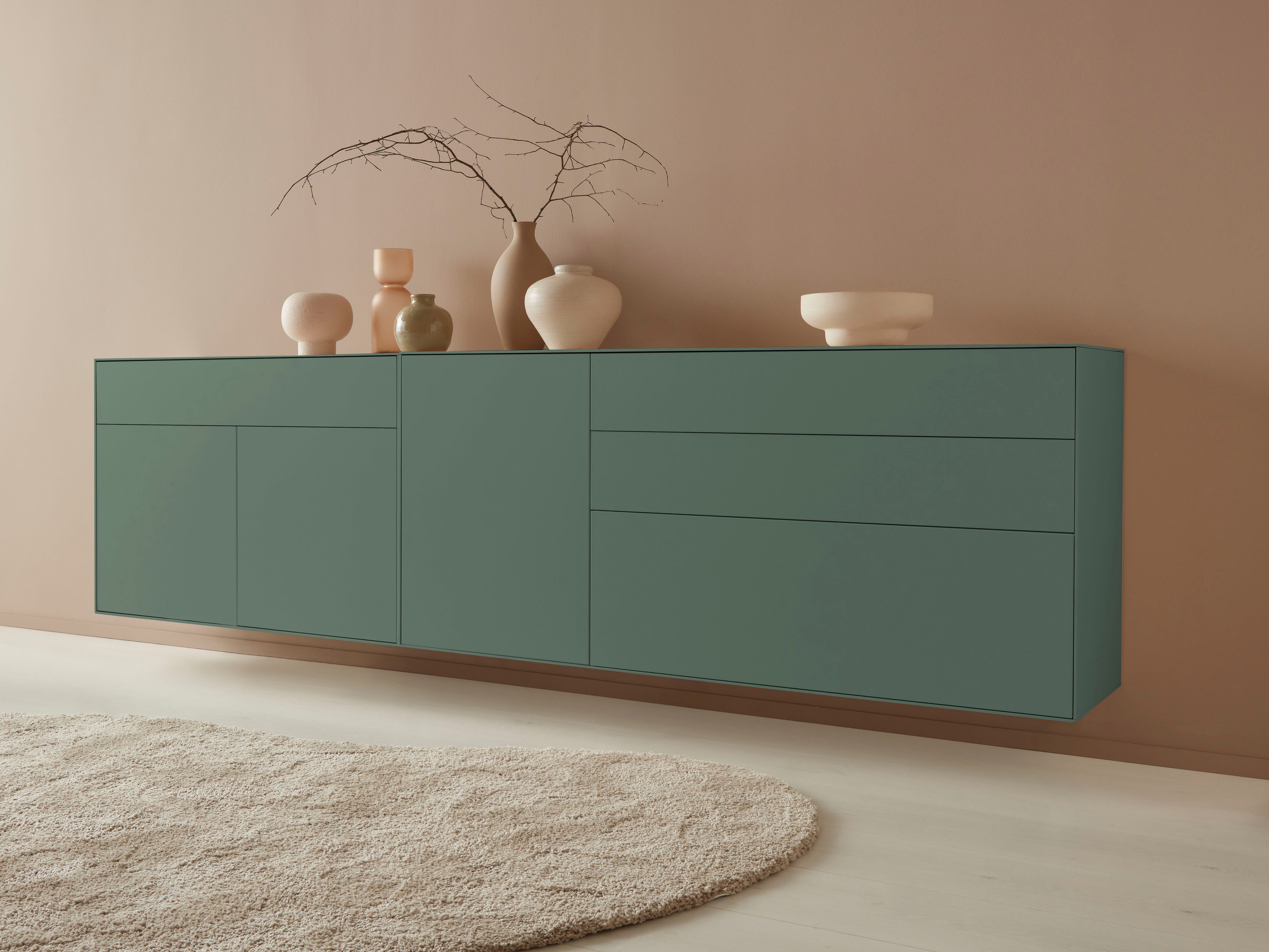 LeGer Home by Lena Gercke Dressoir Essentials Breedte: 112 cm, MDF gelakt, push-to-open-functie