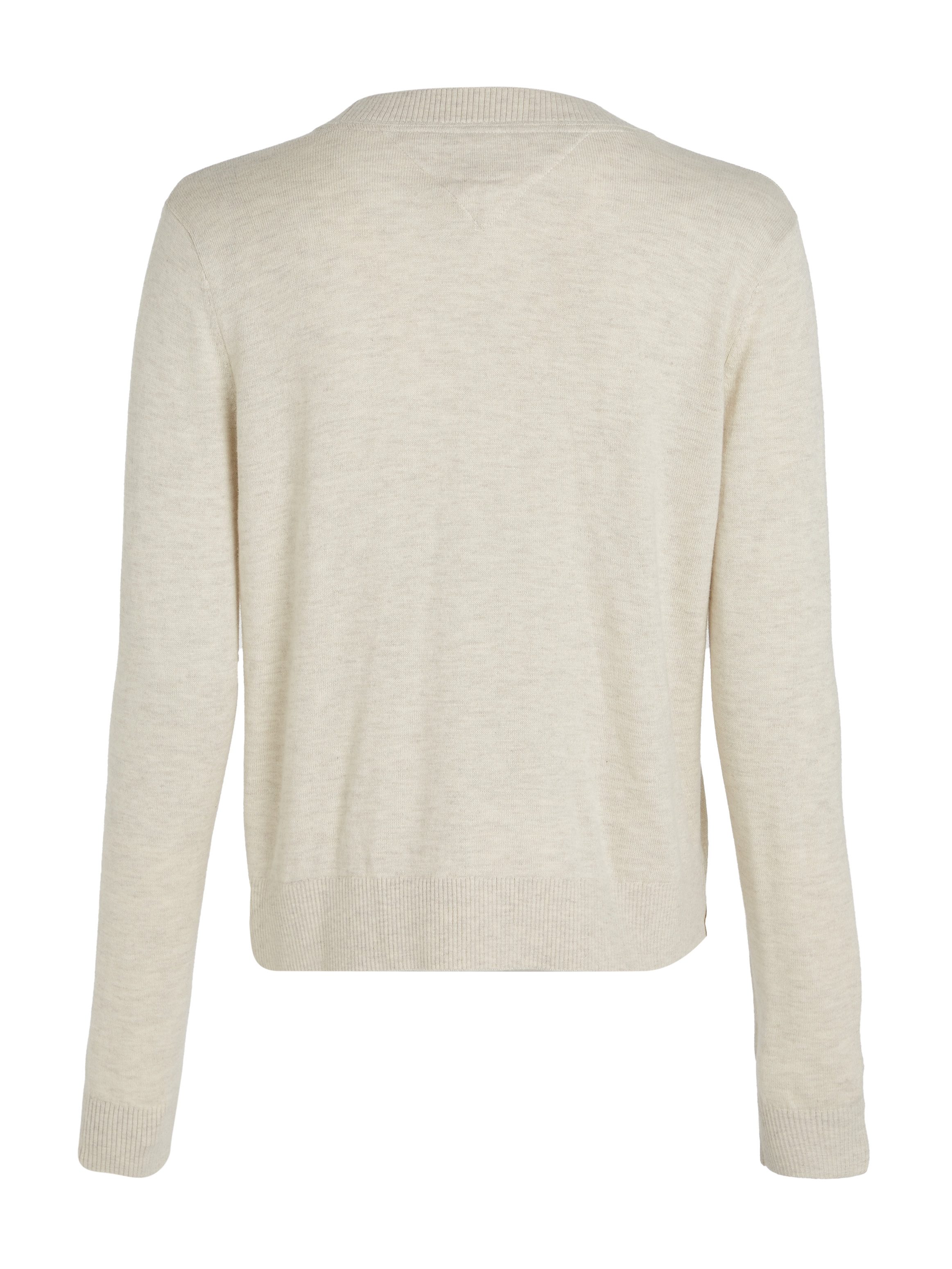 TOMMY JEANS Gebreide trui TJW ESSENTIAL VNECK SWEATER EXT