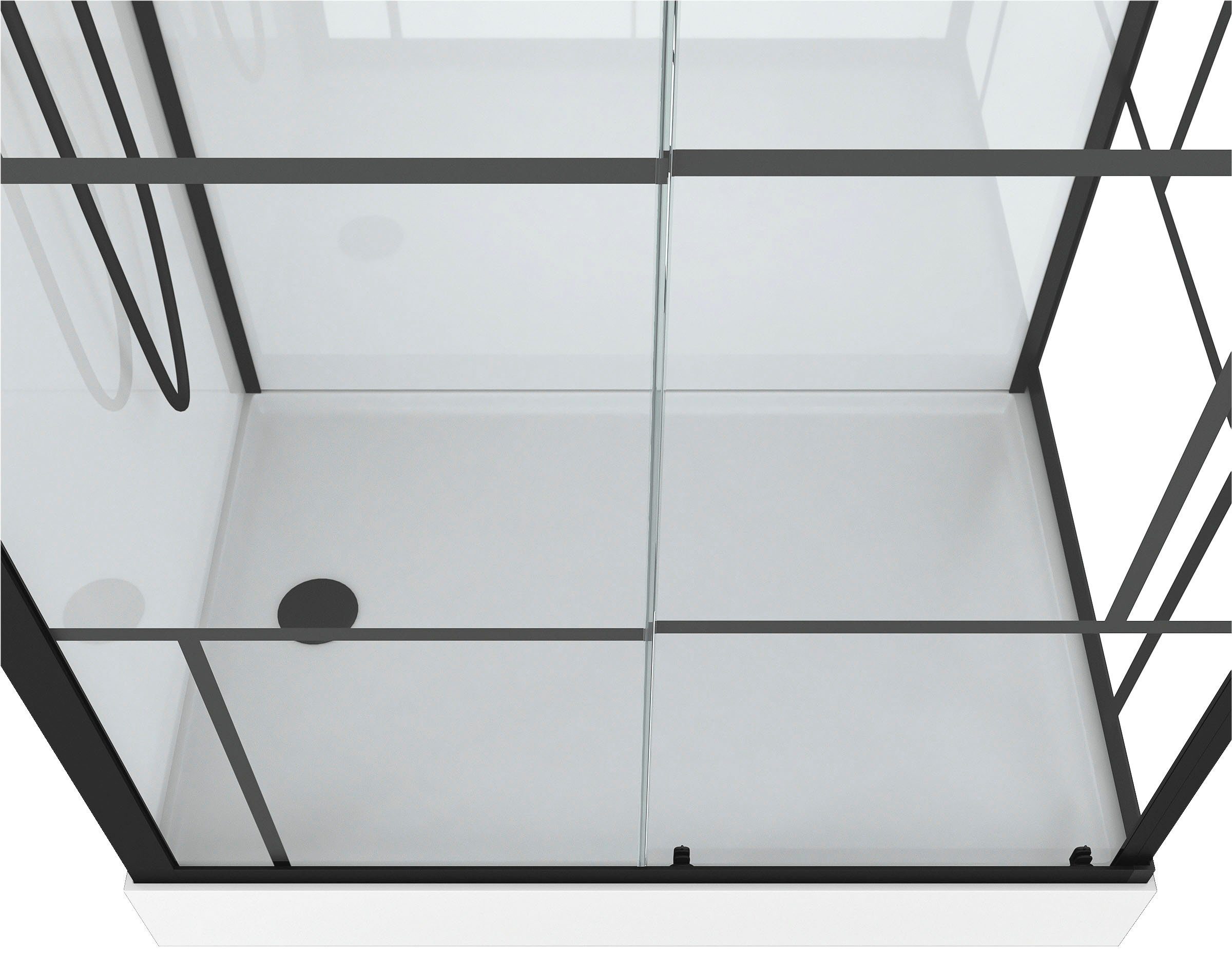 Marwell Complete douche Bricks inclusief kranen, 110 cm x 80 cm