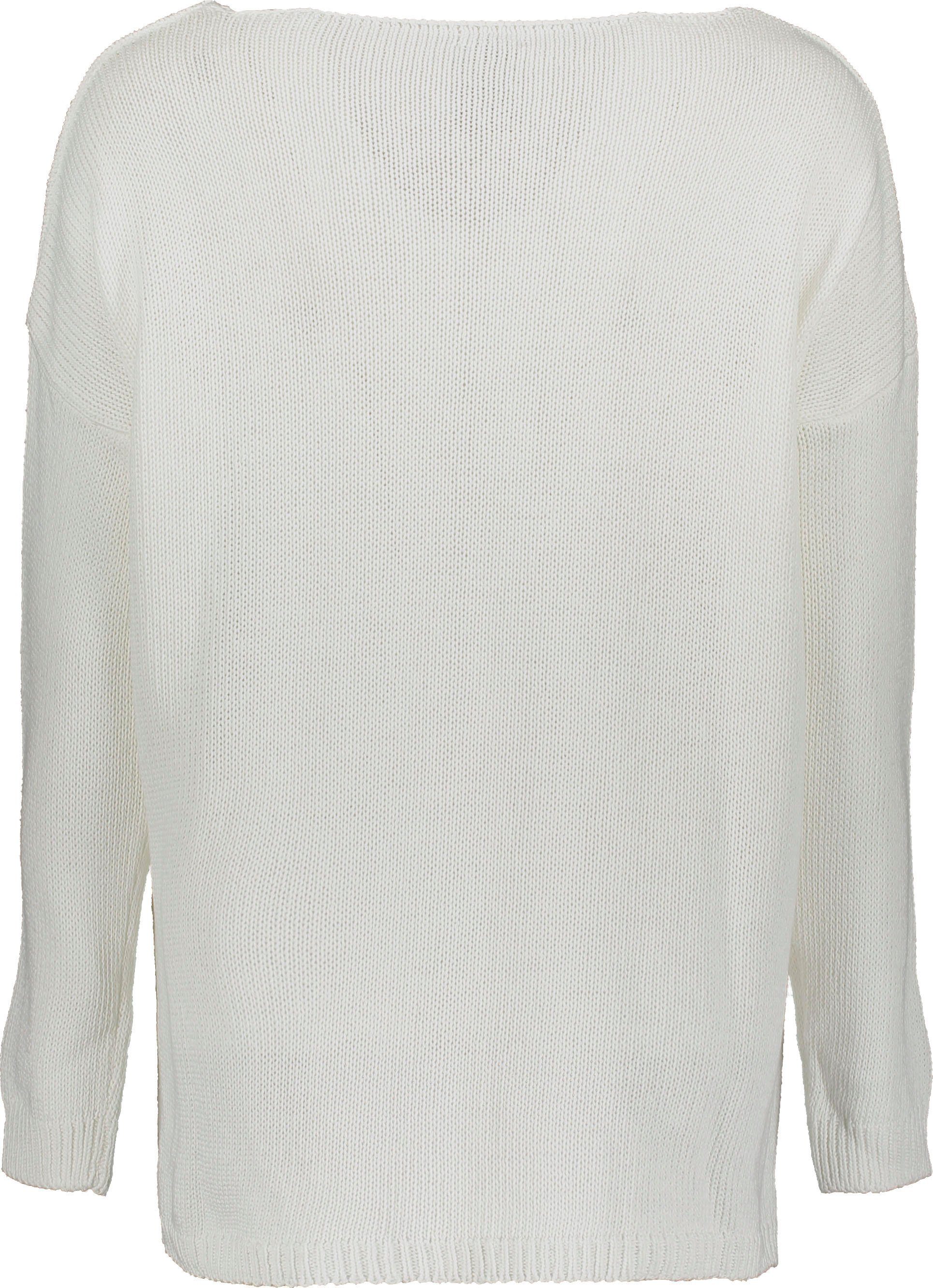 Please Jeans Trui met ronde hals PL-M49 in mooie mêlee-look, one size