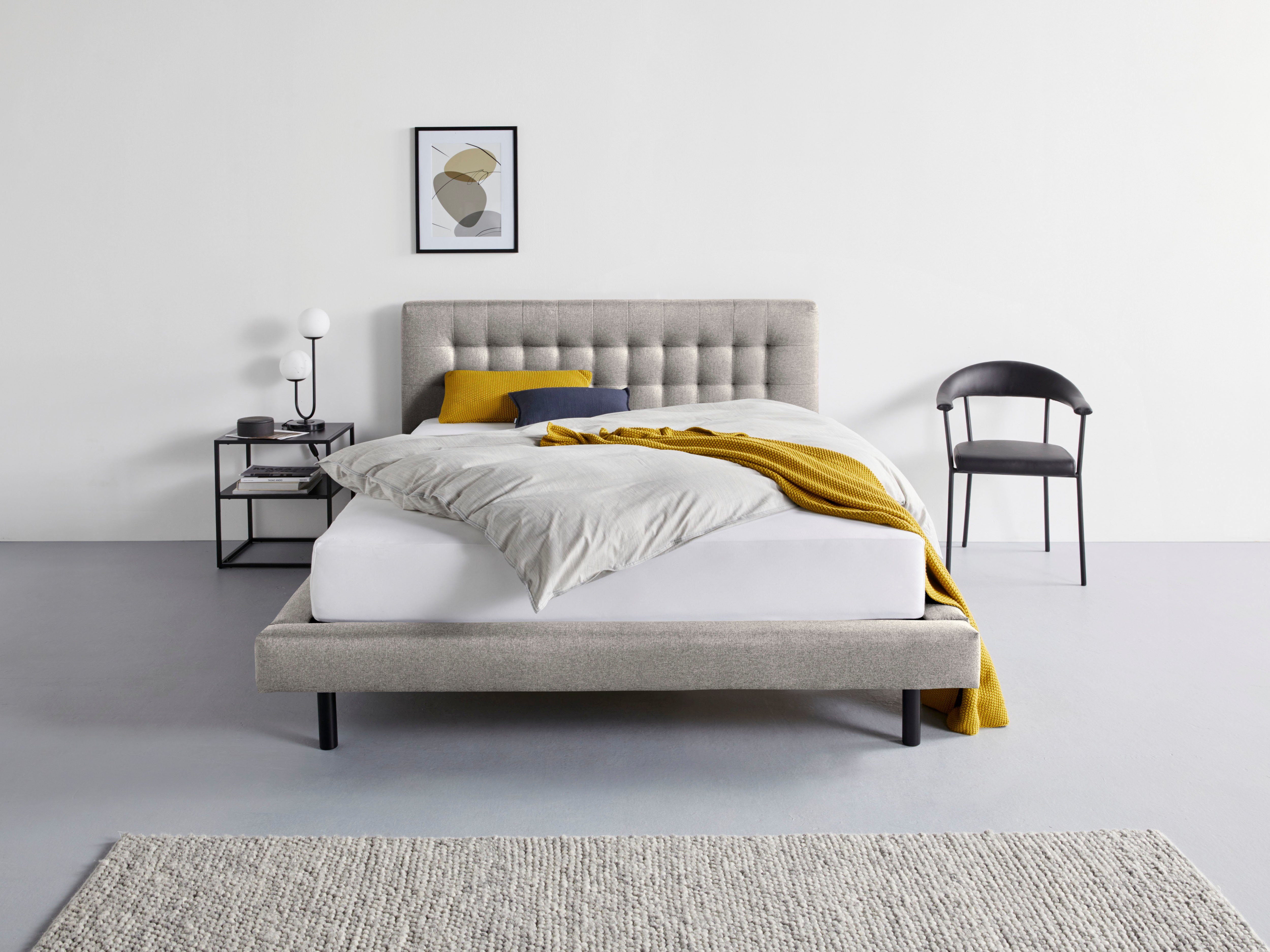 andas Gestoffeerd bed Tobjörn Met breed futonframe