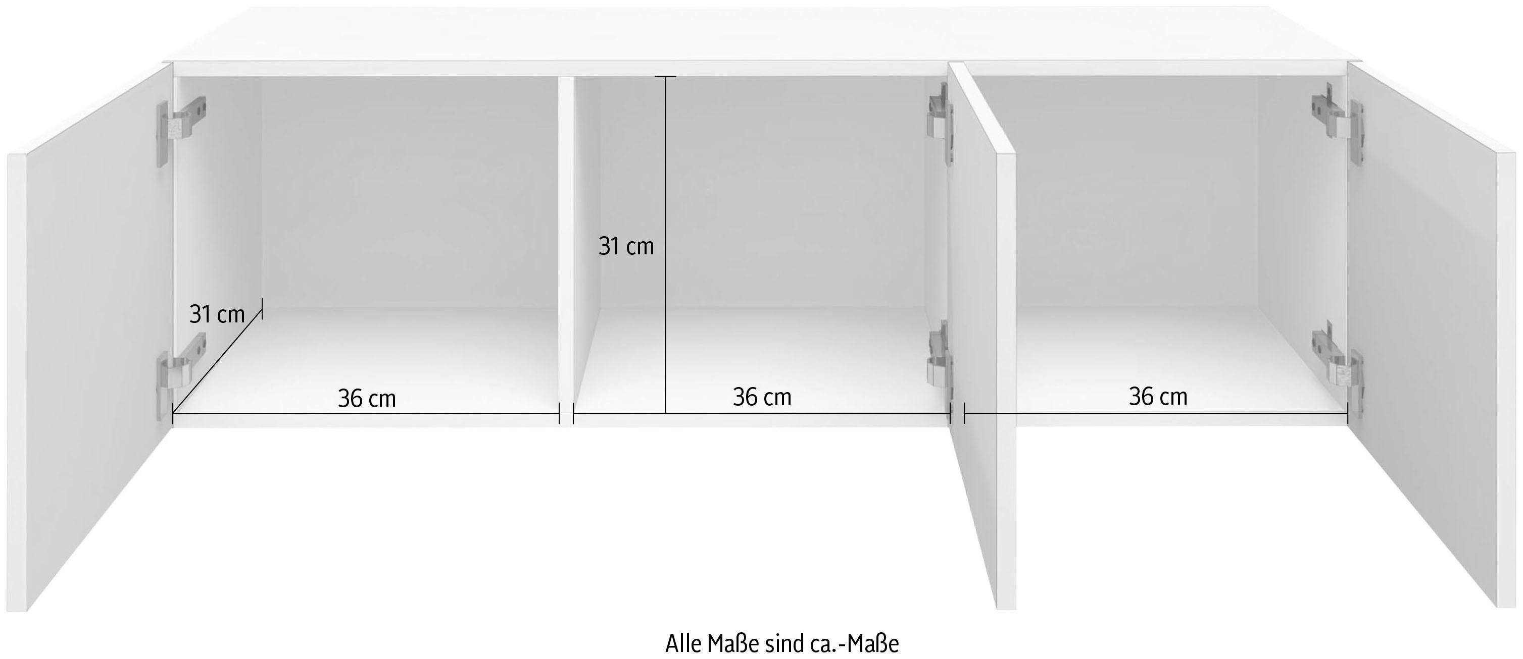 borchardt Möbel Tv-meubel Vaasa Breedte 114 cm, alleen hangend