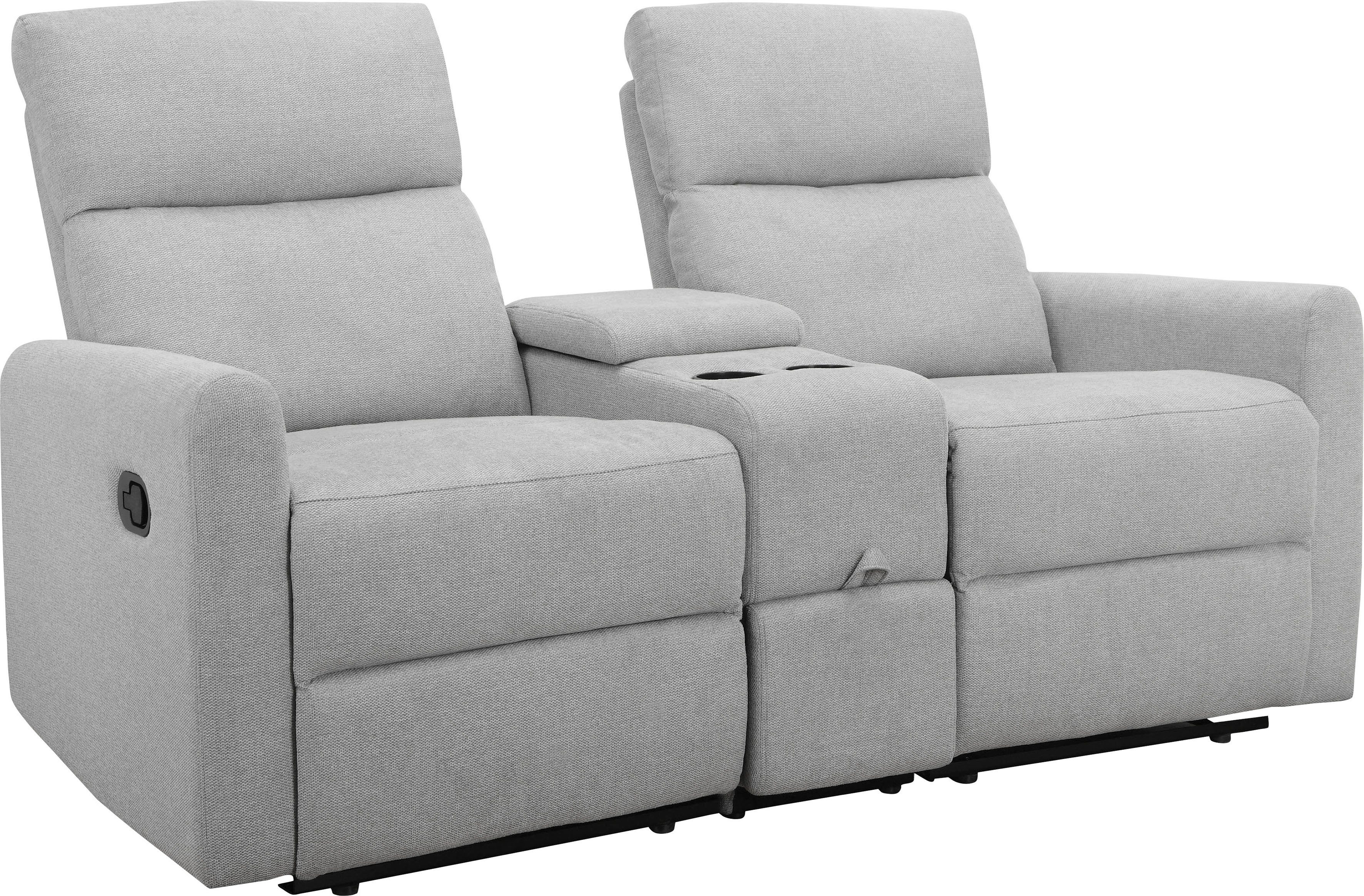 Home affaire 2-zitsbank Daoulas, 2-zits bioscoopbank, TV-fauteuil, multimedia bank
