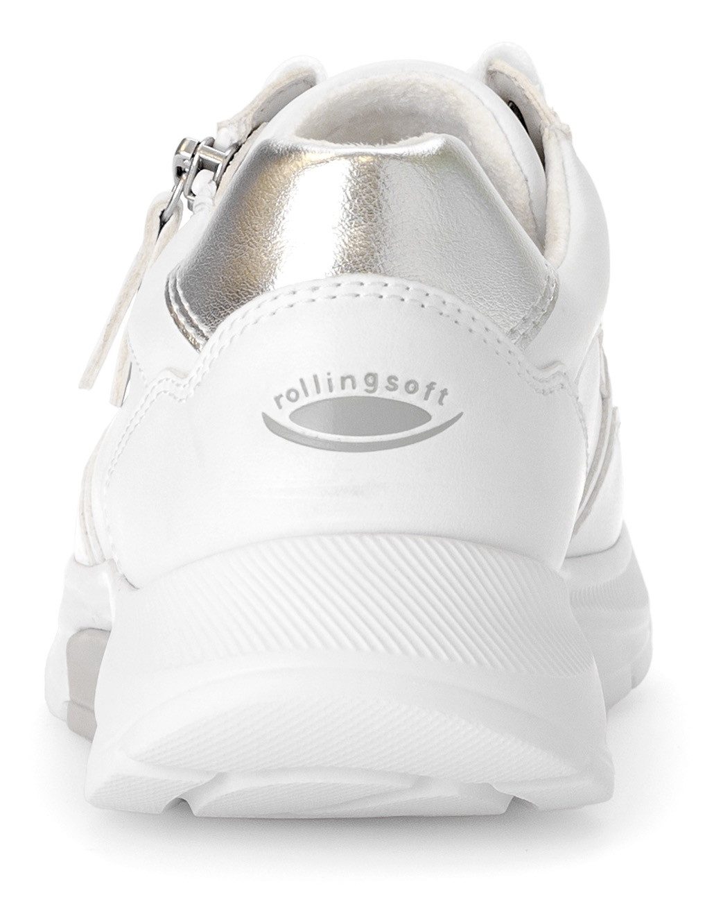 Gabor Rollingsoft Sneakers met sleehak , vrijetijdsschoen, lage schoen, veterschoen, uitneembaar verwisselbaar voetbed