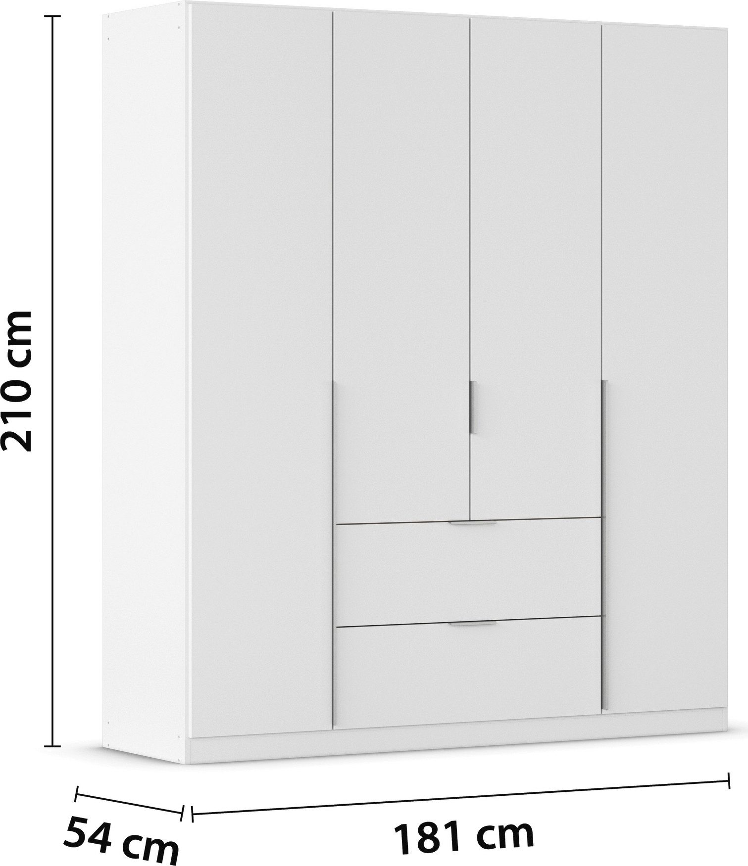 rauch Draaideurkast Kledingkast kast garderobe AGORDO met decor- of hoogglansfront