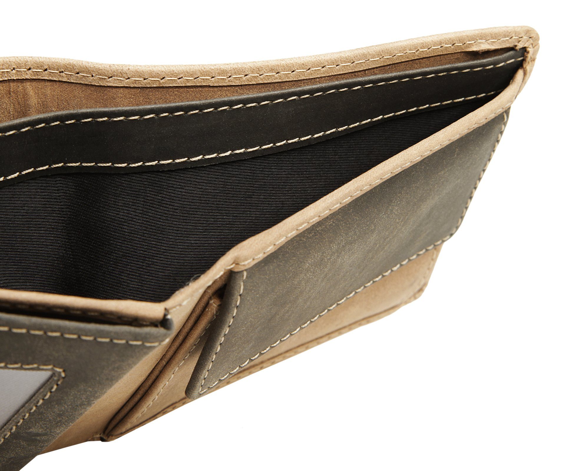 BODENSCHATZ Portemonnee BICOLOUR echt leder