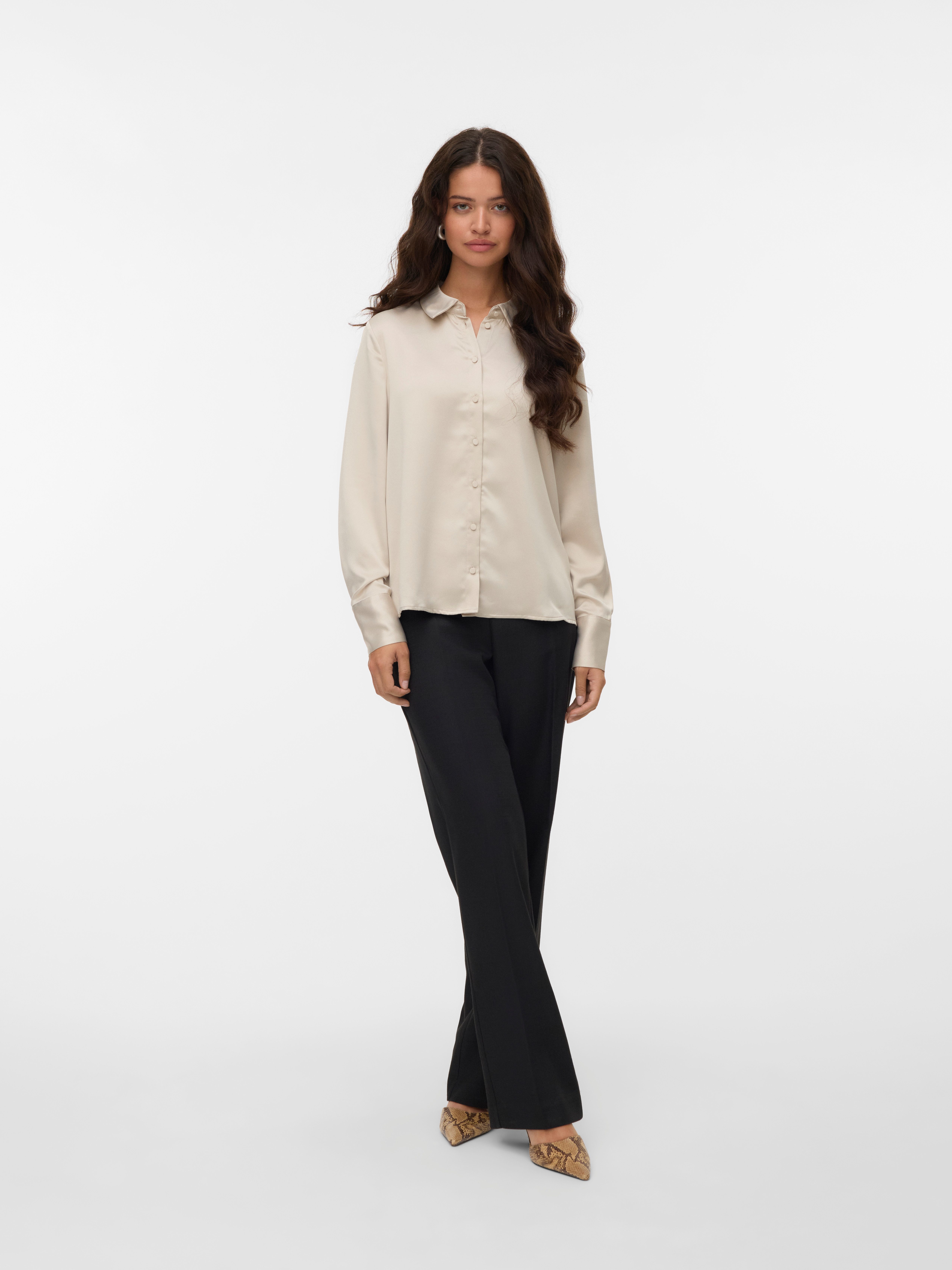 Vero Moda Blouse met lange mouwen VMMERLE LS SHIRT WVN GA NOOS