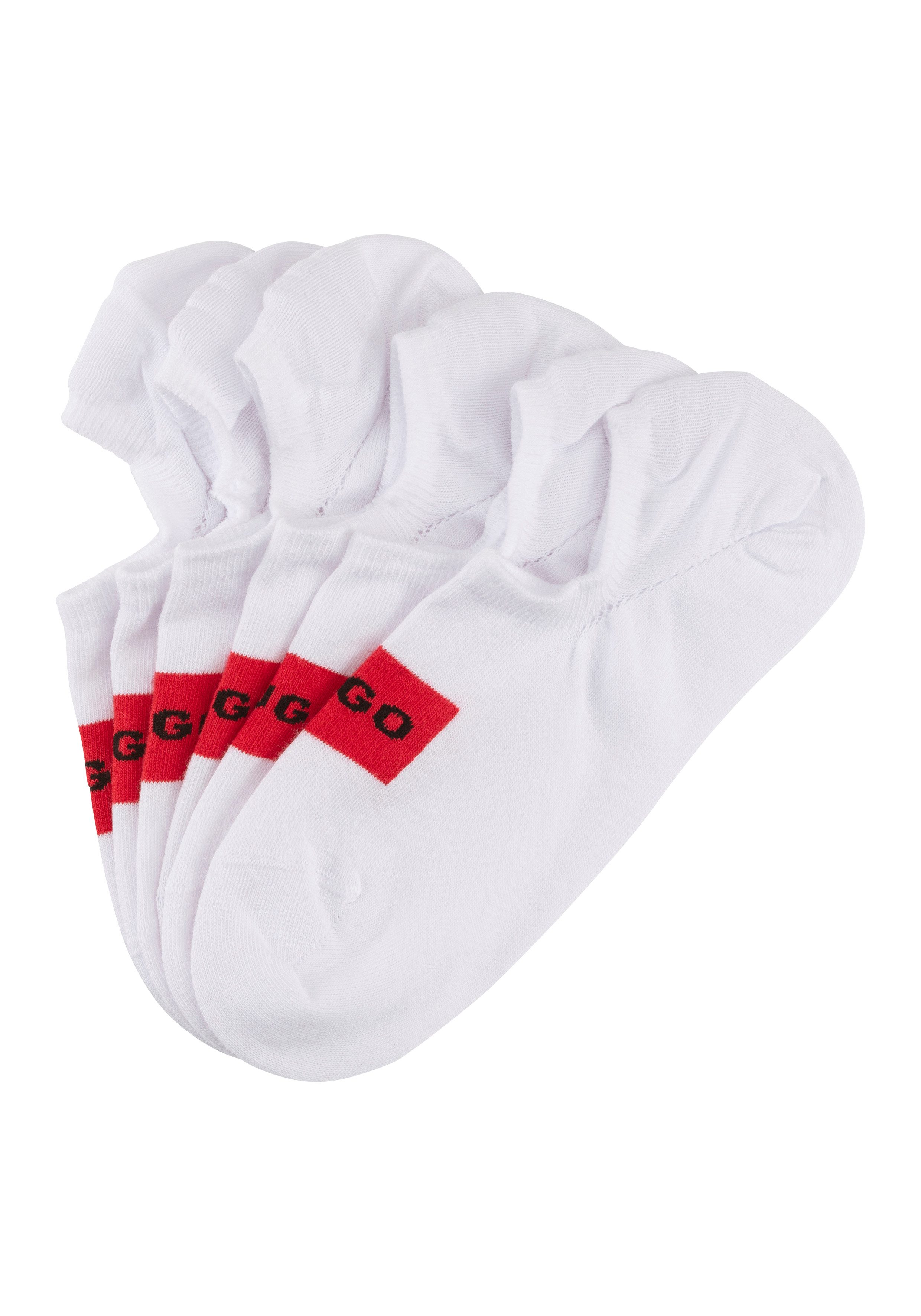 HUGO underwear Vrijetijdssokken 3P LC LABEL CC met geborduurd logo (set, 3 paar) heren sokken maat 39 wit