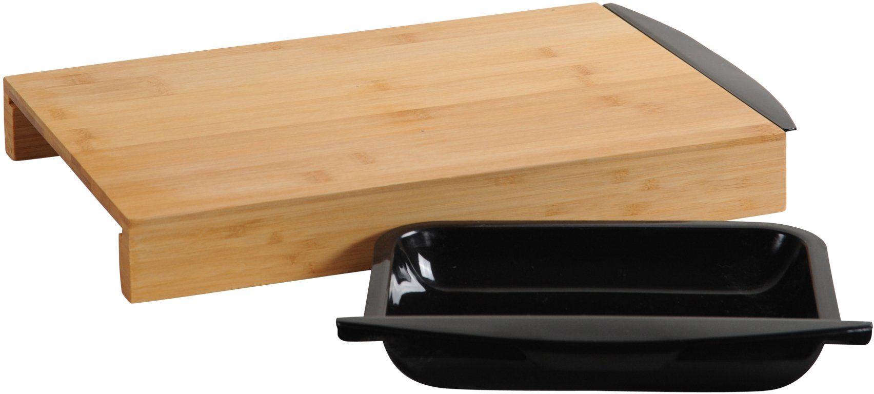 KESPER for kitchen & home Snijplank met 2 opvangschalen, fsc®-gecertificeerd