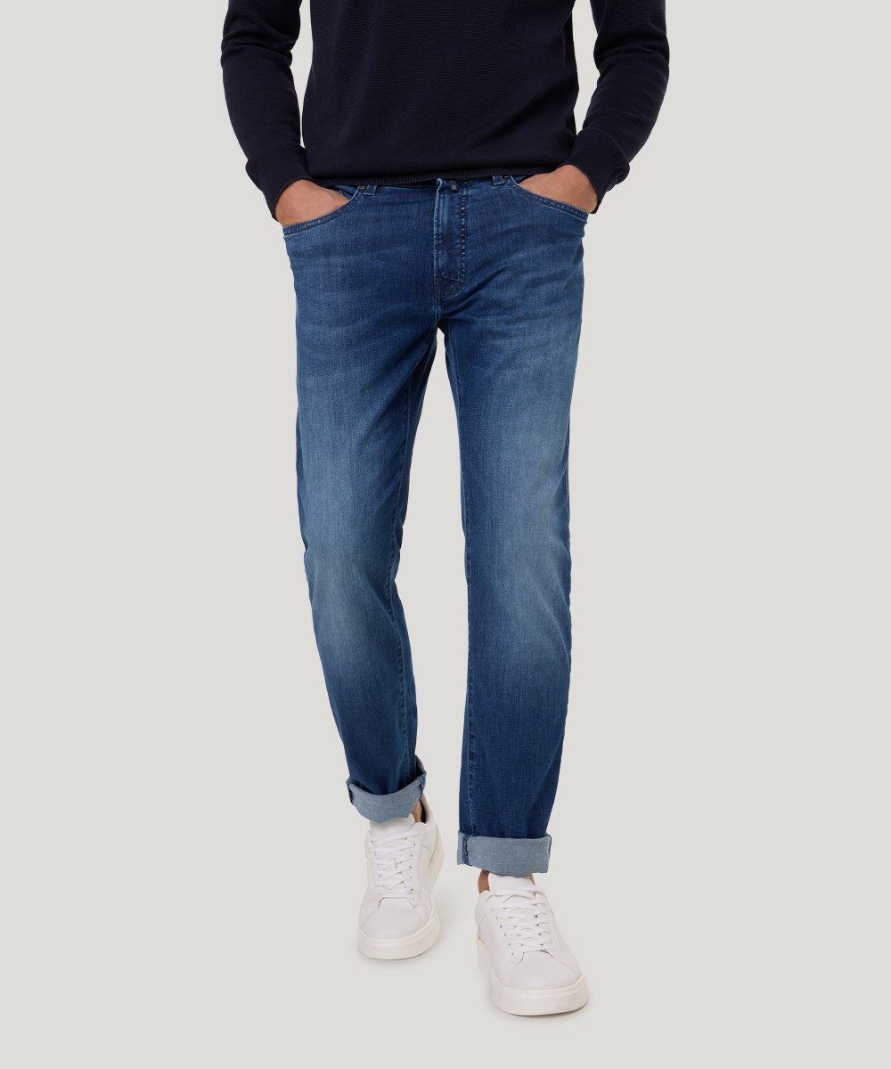 Pierre Cardin Regular fit jeans PC-Lyon in five-pocketsstijl heren straight jeans maat 40 blauw