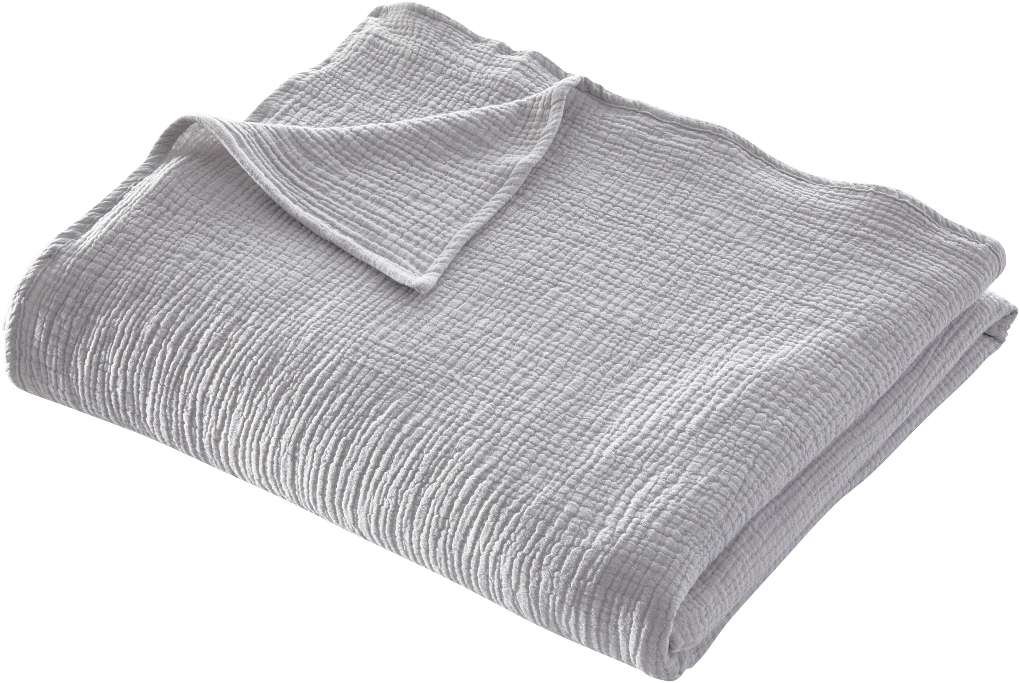 LeGer Home by Lena Gercke Deken Hevin Deken in katoen-crinkle-effect, mousseline, knuffeldeken