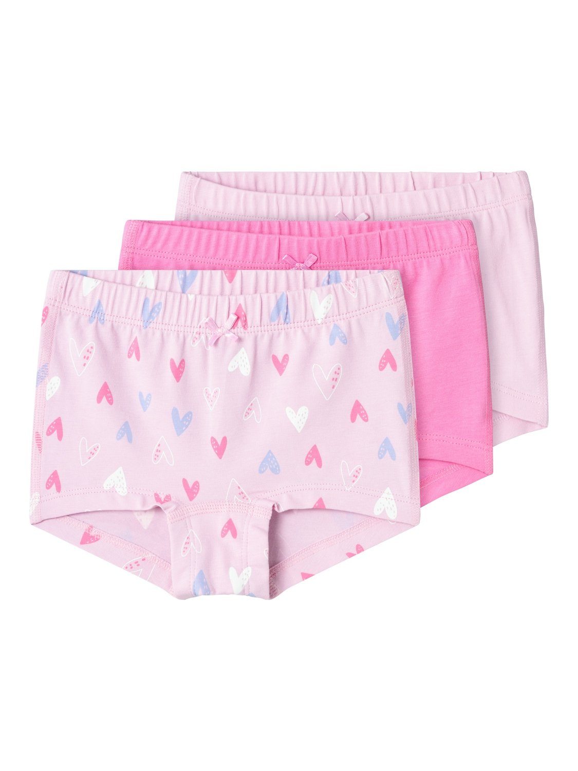 Name it MINI hipster NMFTIGHTS set van 3 lila roze Slip Meisjes Stretchkatoen 104