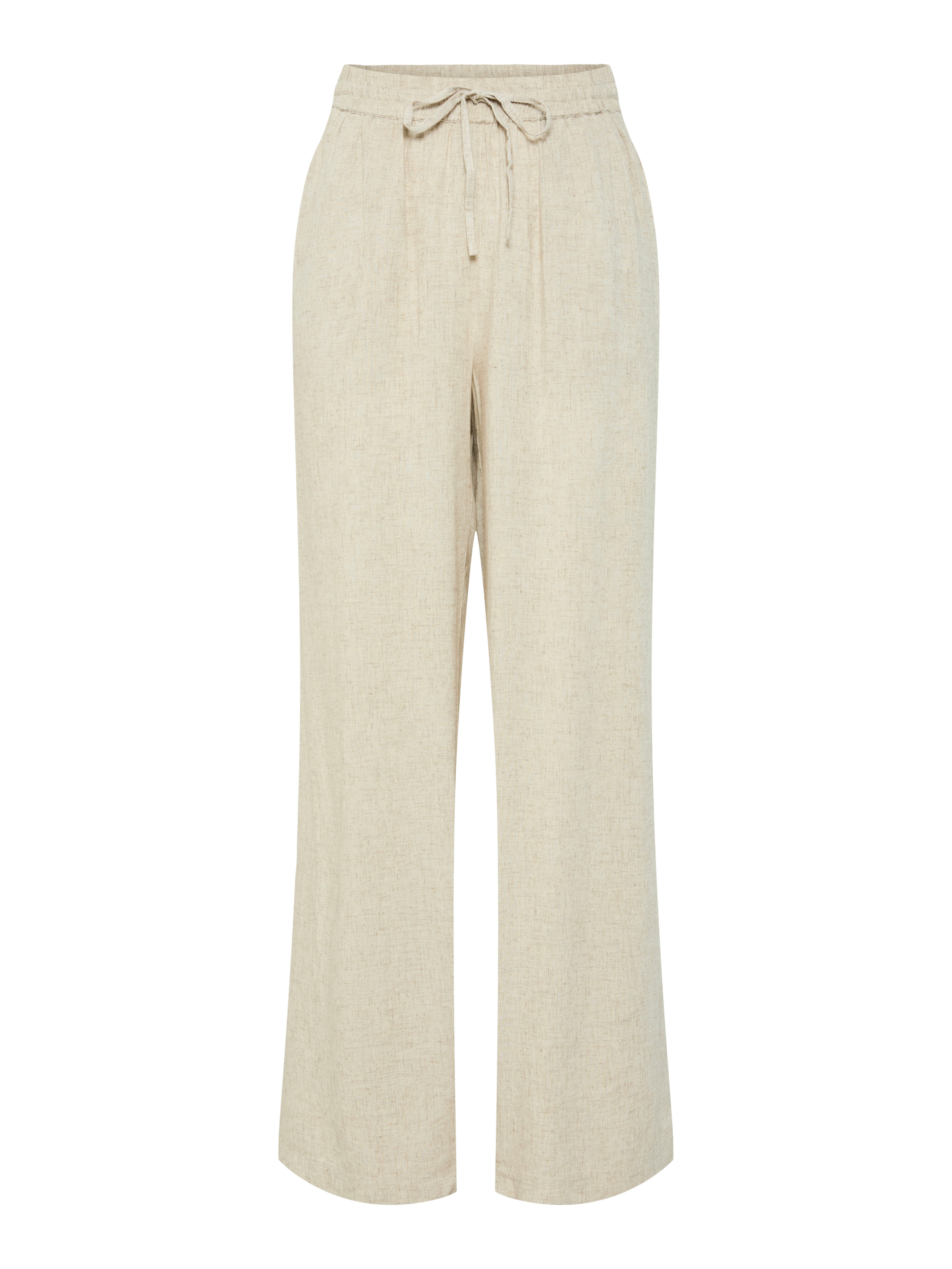 pieces Comfortbroek PCPIA HW WIDE PANTS WVN NOOS