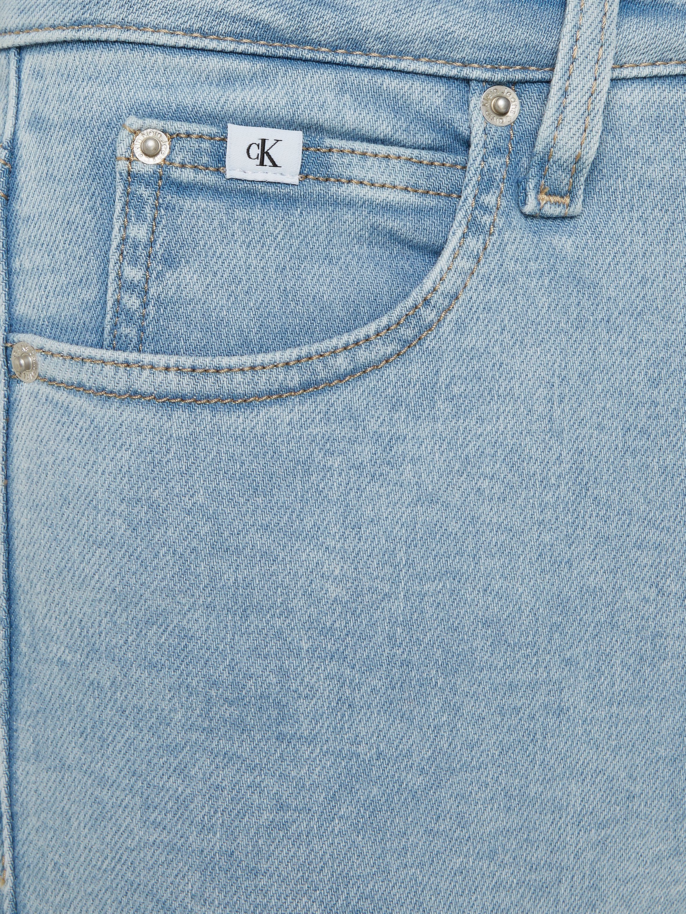Calvin Klein Skinny fit jeans HIGH RISE SUPER SKINNY ANKLE in een klassiek 5-pocketsmodel