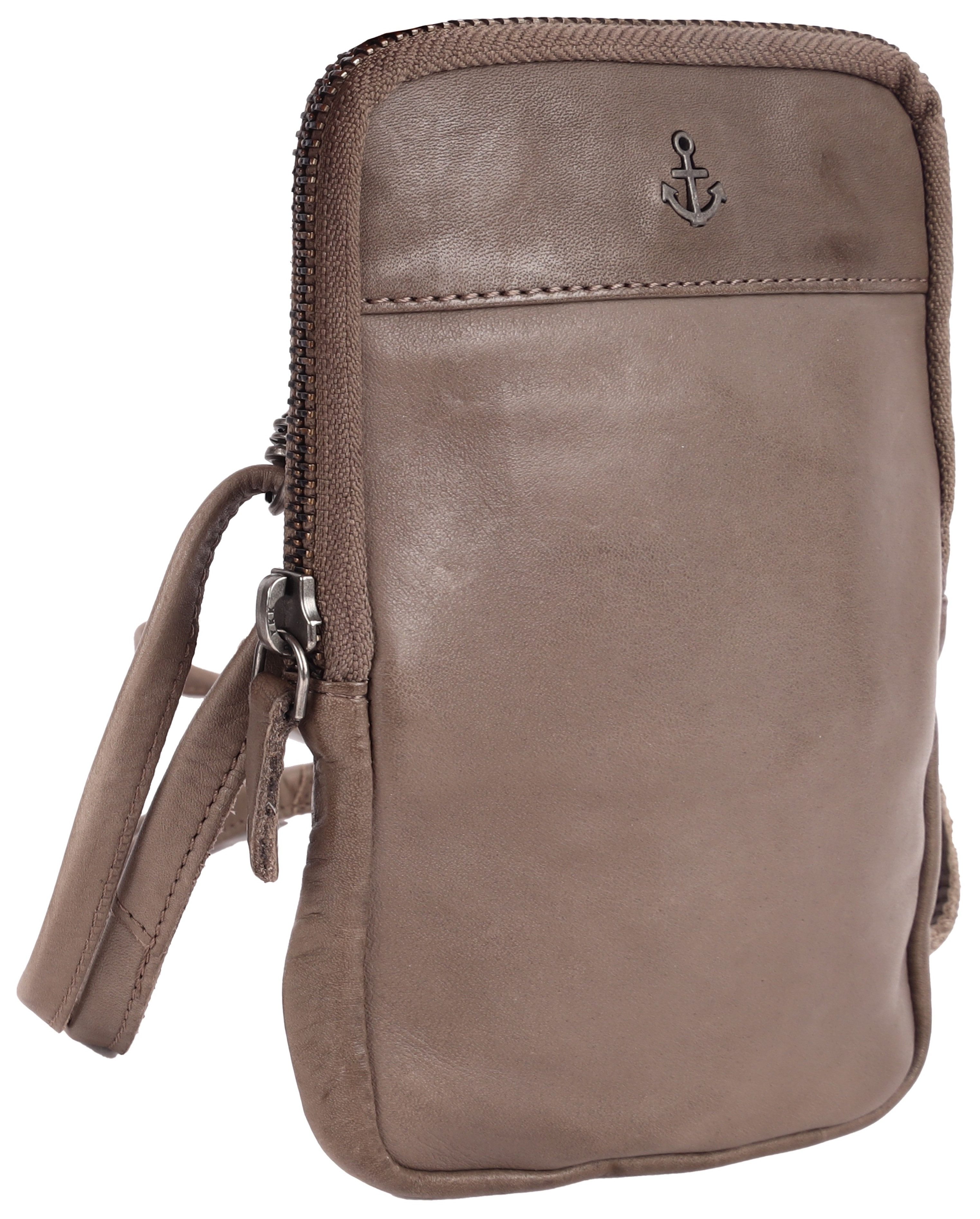 HARBOUR 2nd Mini-bag BENITA van stevig leer met kenmerkende merk-anker-label