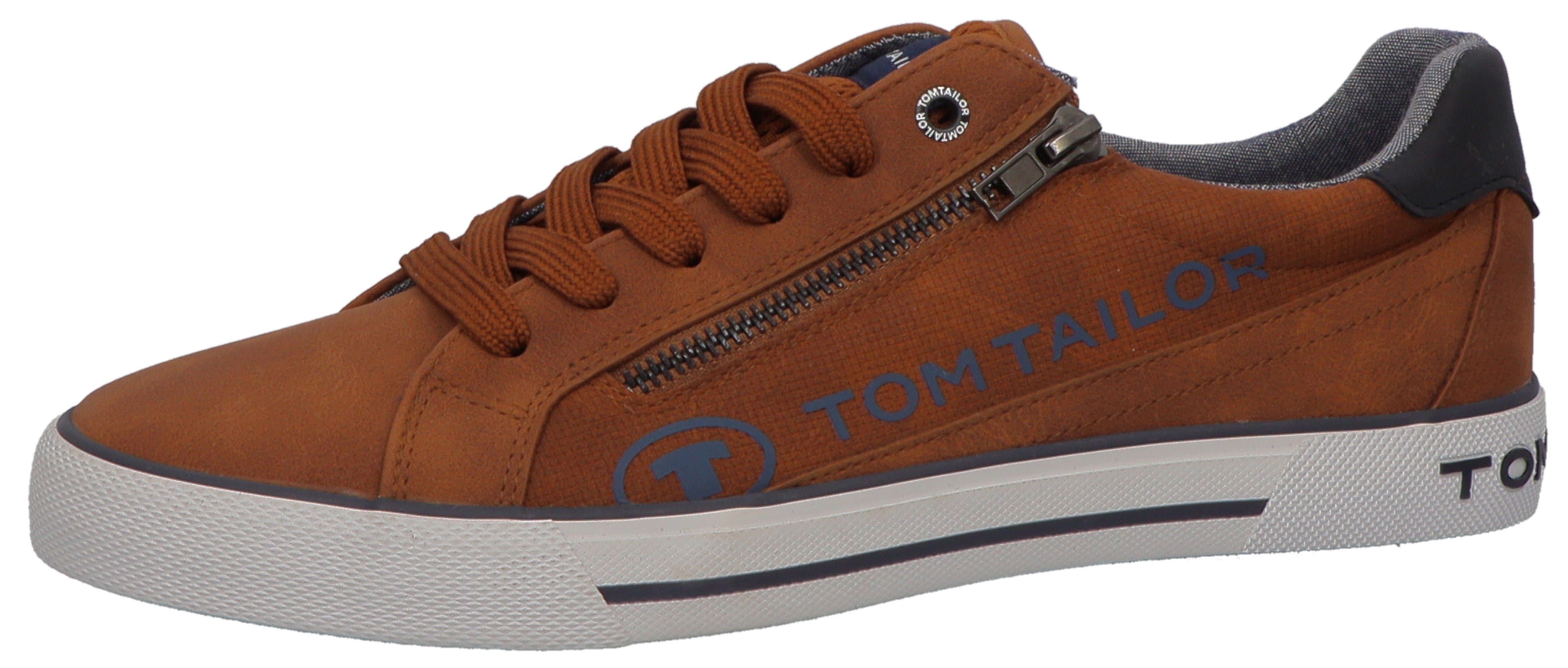 Tom Tailor Sneakers met zijrits, vrijetijdsschoen, lage schoen, veterschoen