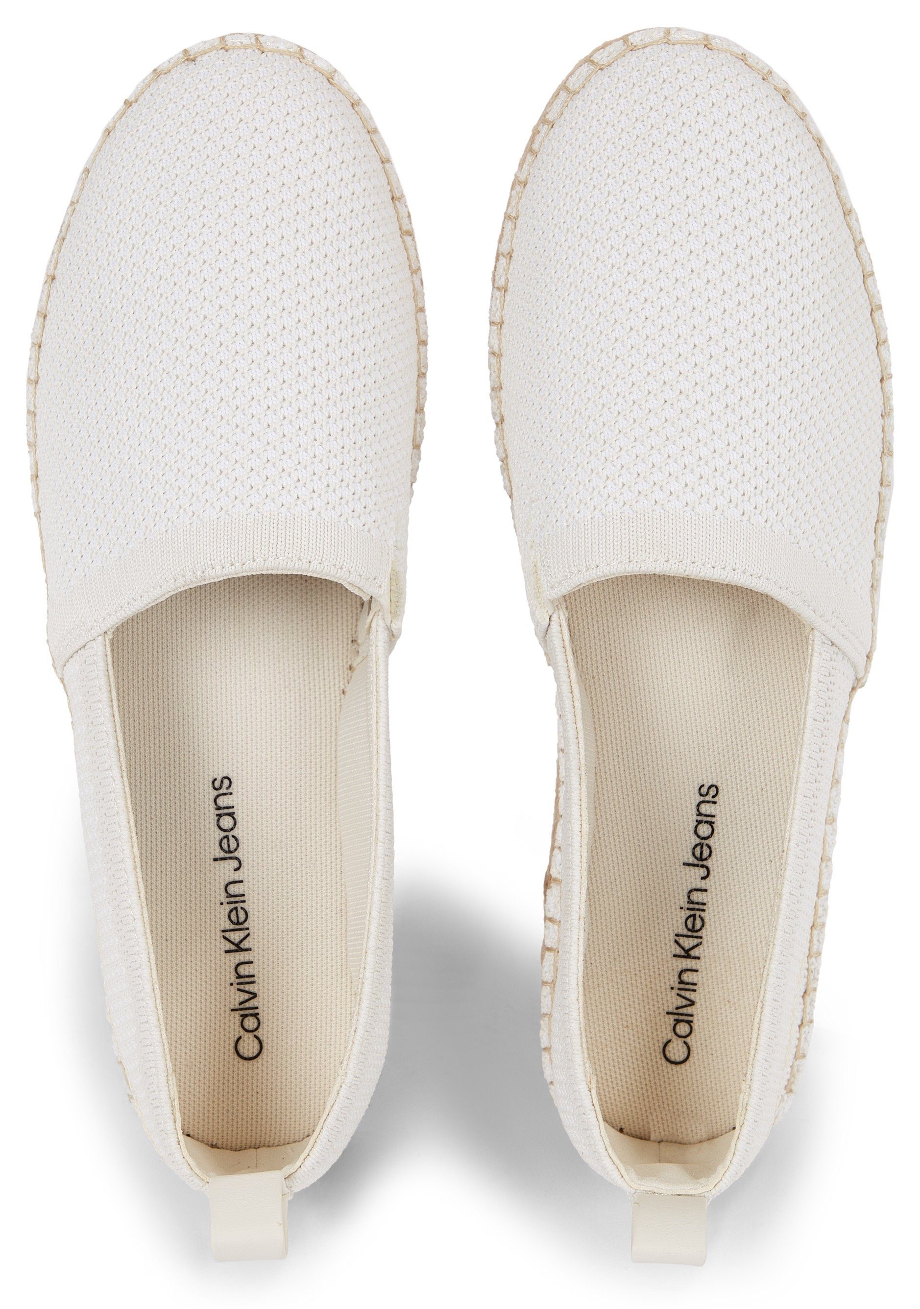 Calvin Klein Espadrilles PLATFORM ESPADRILLE UC Zomerschoen, slipper, strand schoen met jute plateausole
