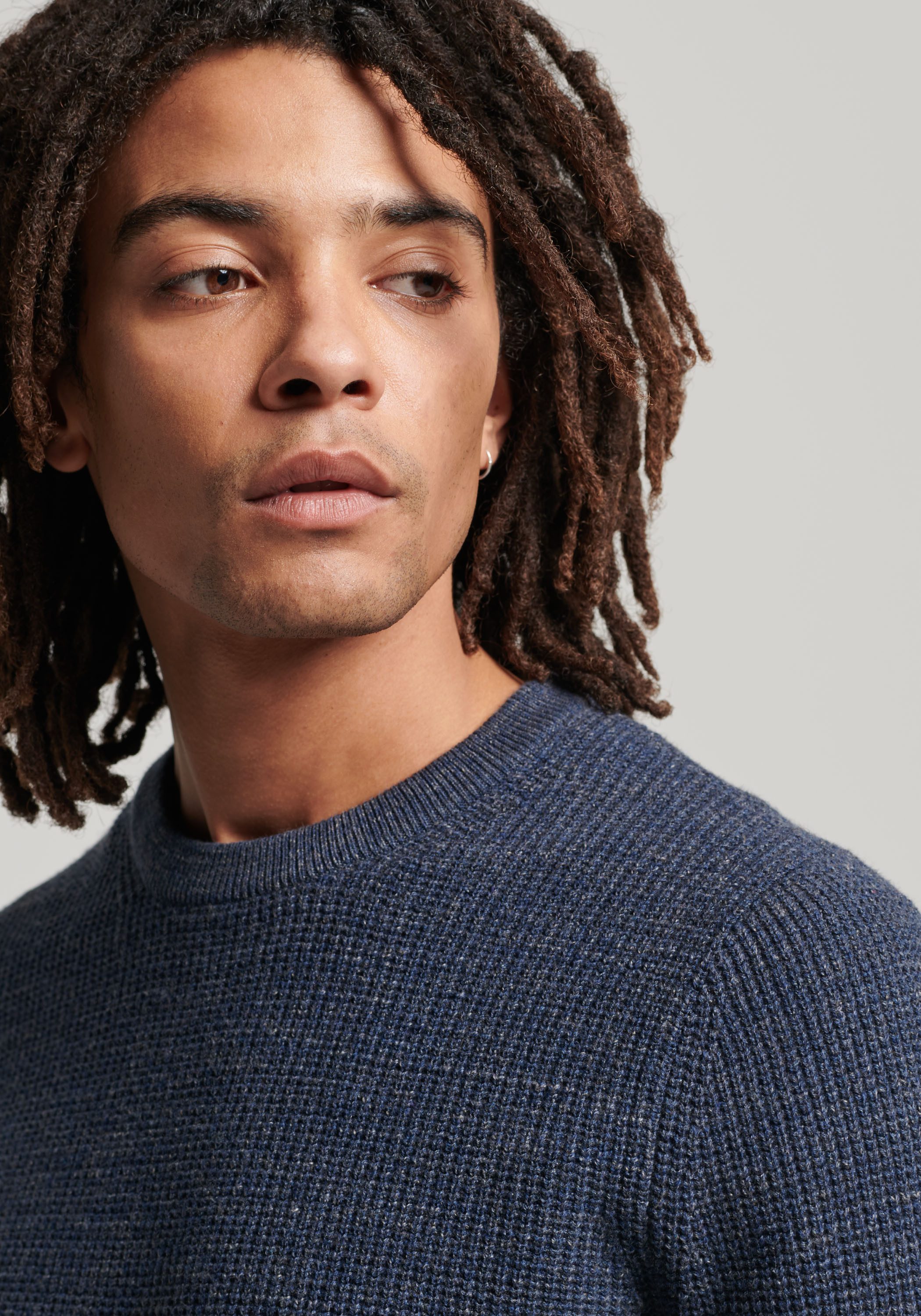 Superdry Gebreide trui TEXTURED CREW KNIT JUMPER