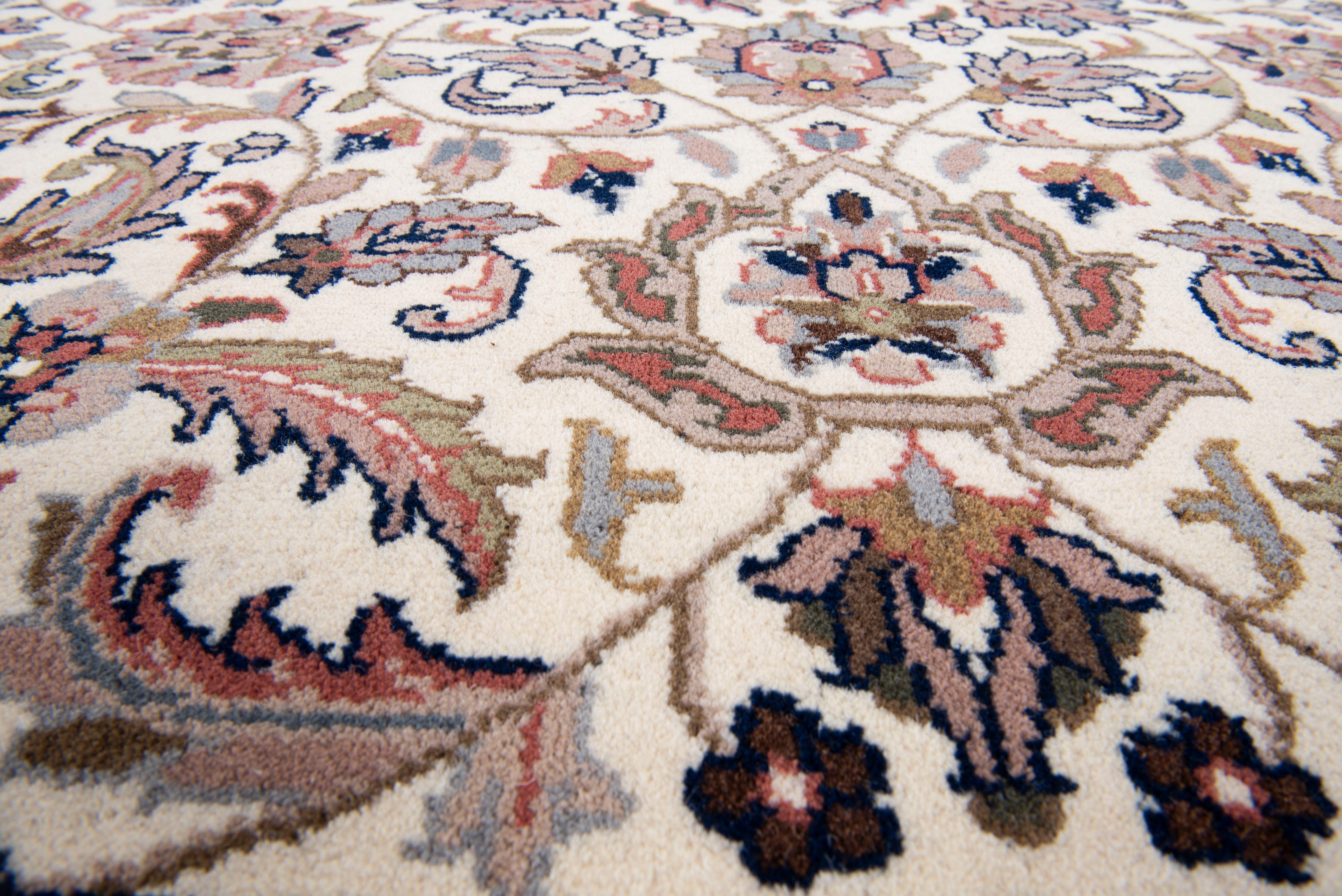 THEKO Oosters tapijt Benares Isfahan zuivere wol, met de hand geknoopt, met franje