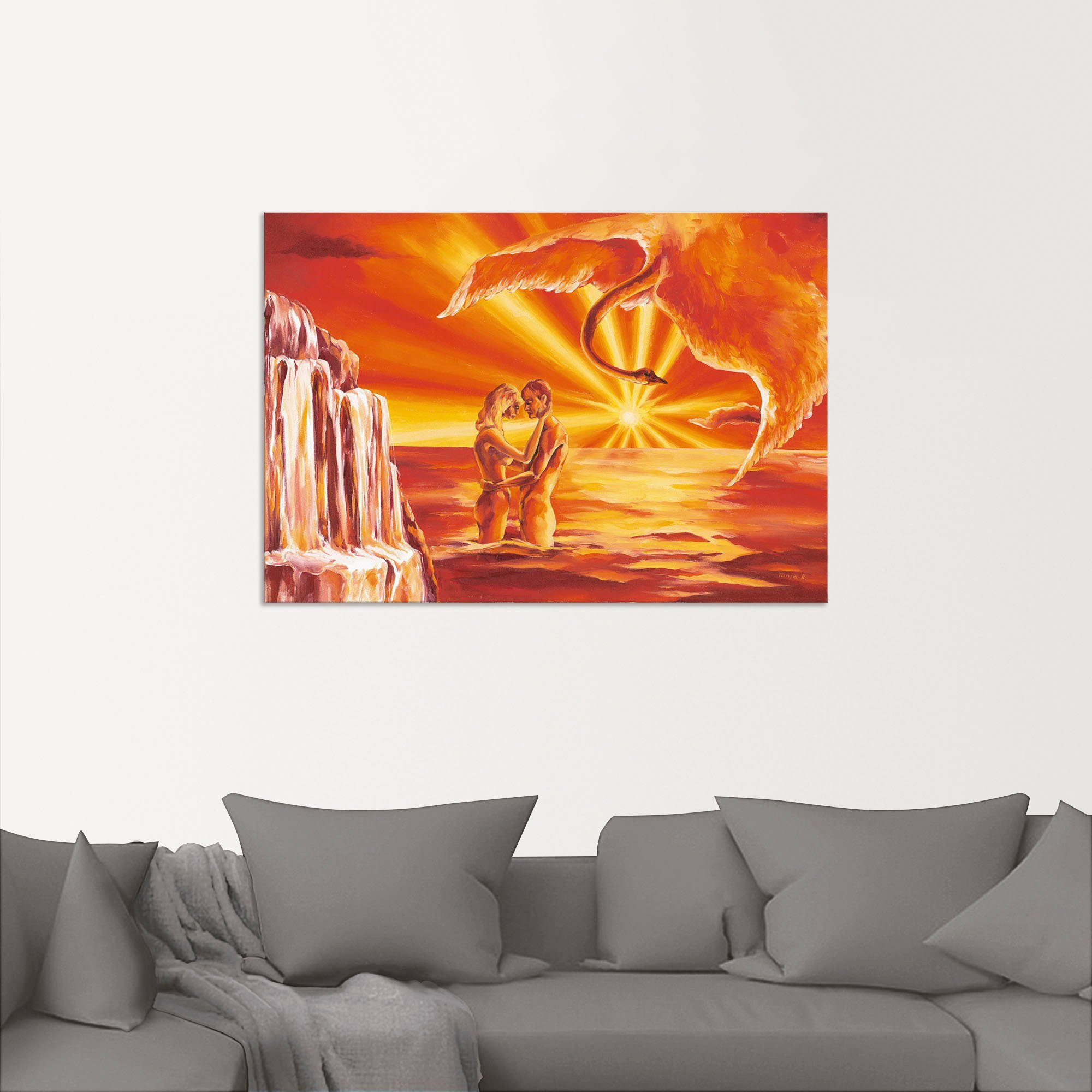 Artland Artprint Liefdespaar als artprint van aluminium, artprint op linnen, muursticker of poster in verschillende maten