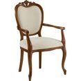 delavita stoel met armleuningen stoelen baronessa breedte 59 cm (1 stuk) bruin