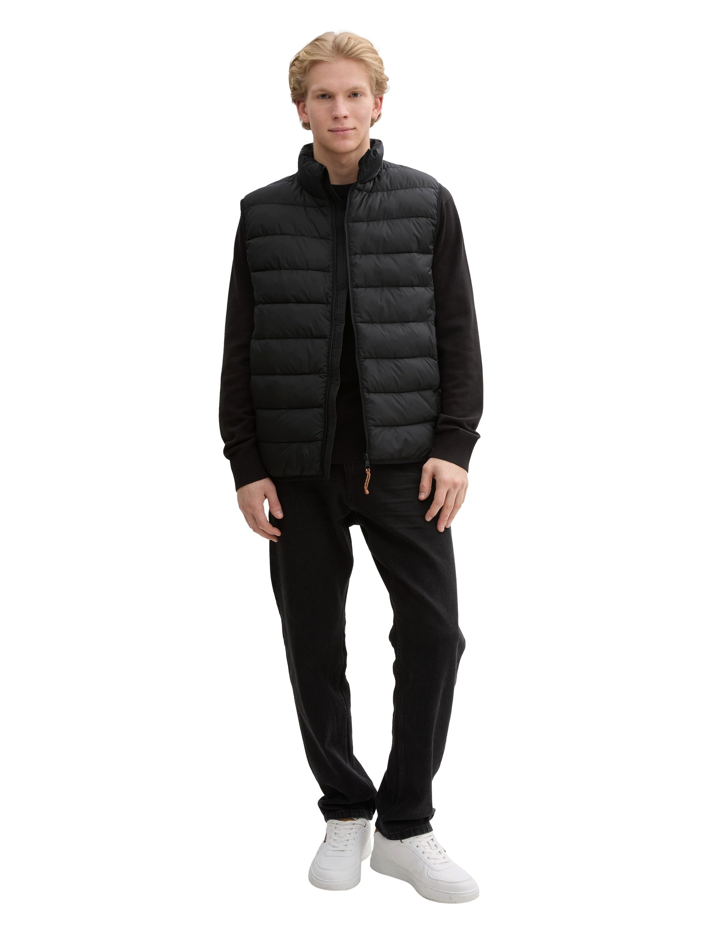 Tom Tailor Denim Bodywarmer met rits en staande kraag