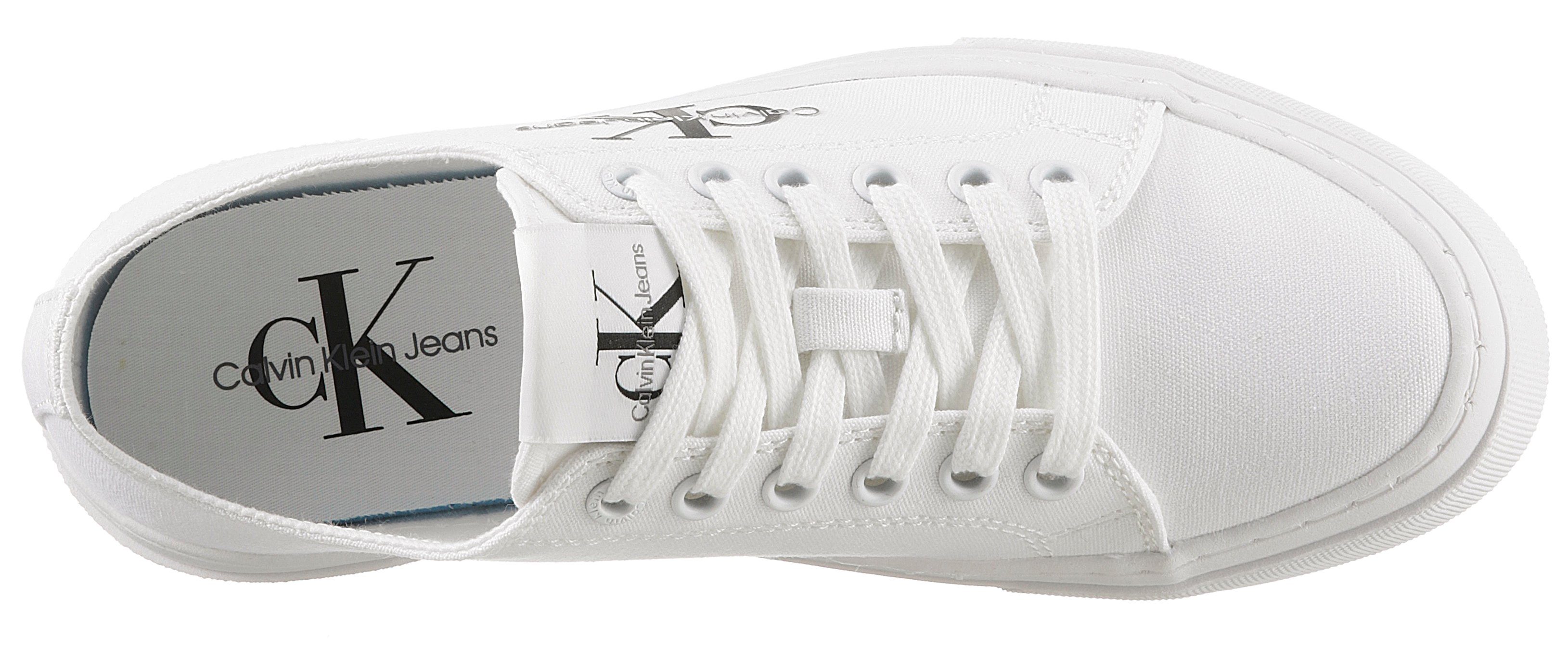 Calvin Klein Plateausneakers JENNA 19T *I met logo-opdruk, vrijetijdsschoen, lage schoen, veterschoen