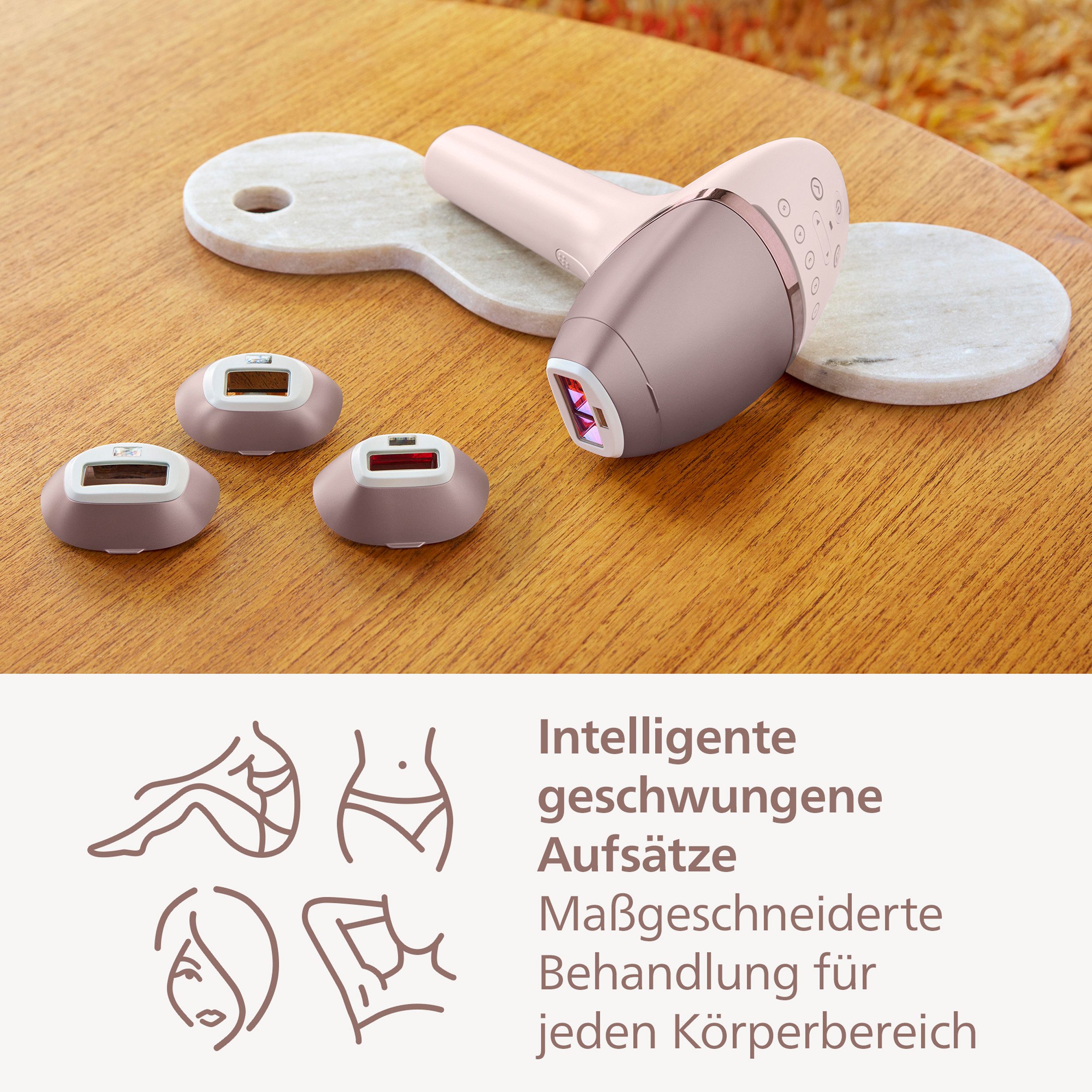 Philips IPL-ontharingsapparaat Lumea S9000 BRI958/00 4 opzetstukken (oksels, bikinilijn, lichaam en gezicht), draadloos