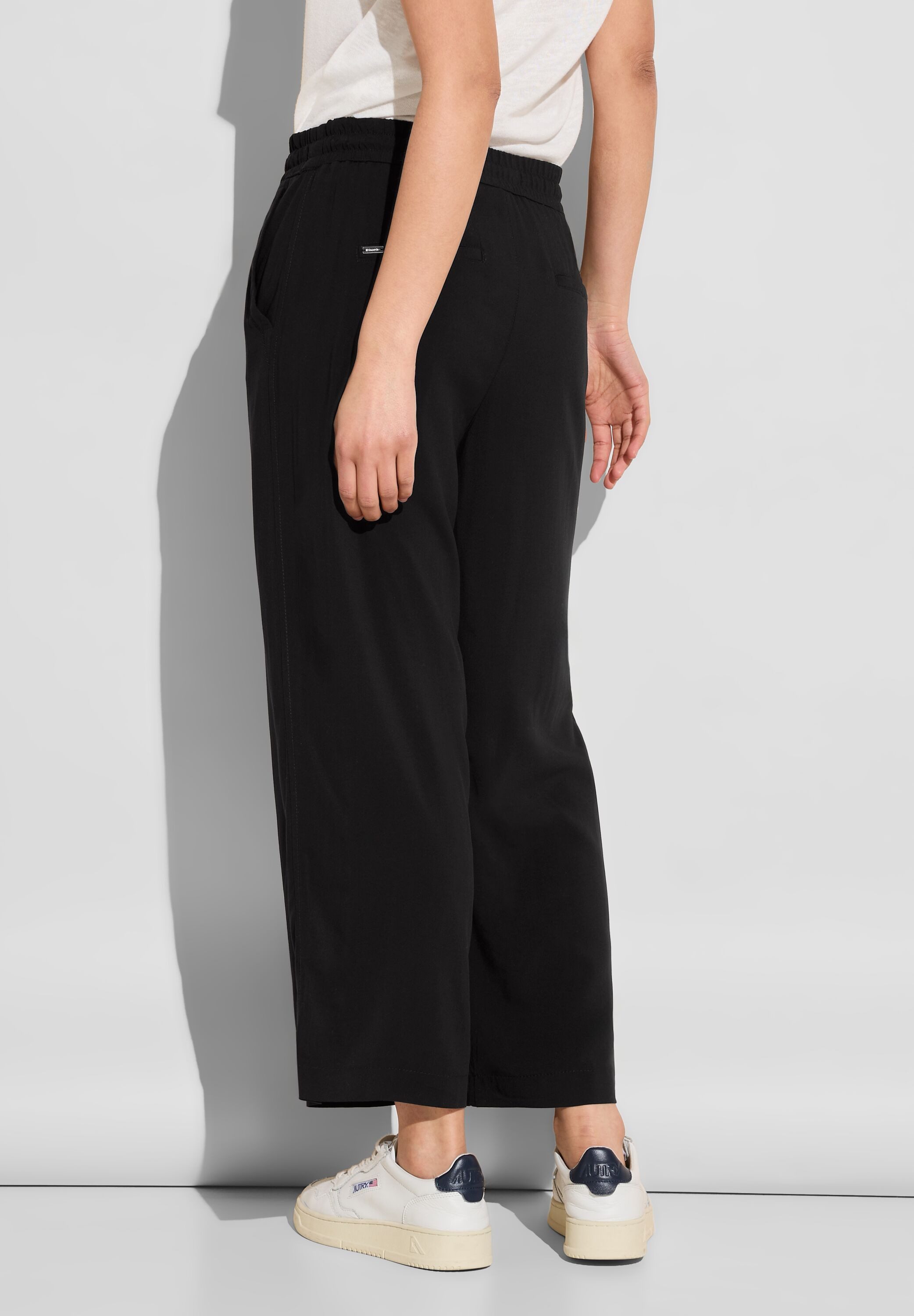 STREET ONE 7/8 broek met wijde pijpen